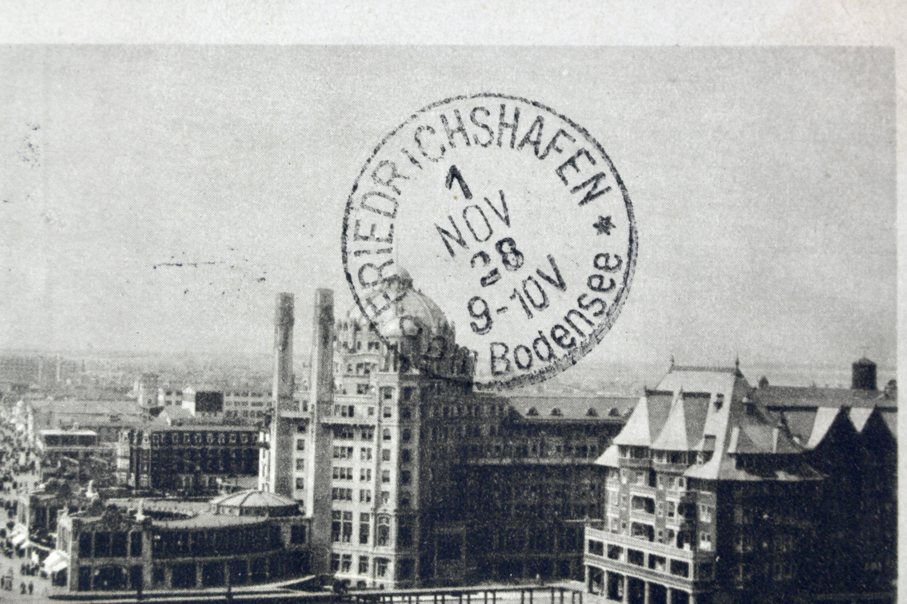 1928 Graf Zeppelin Postcard, Baltimore to Germany