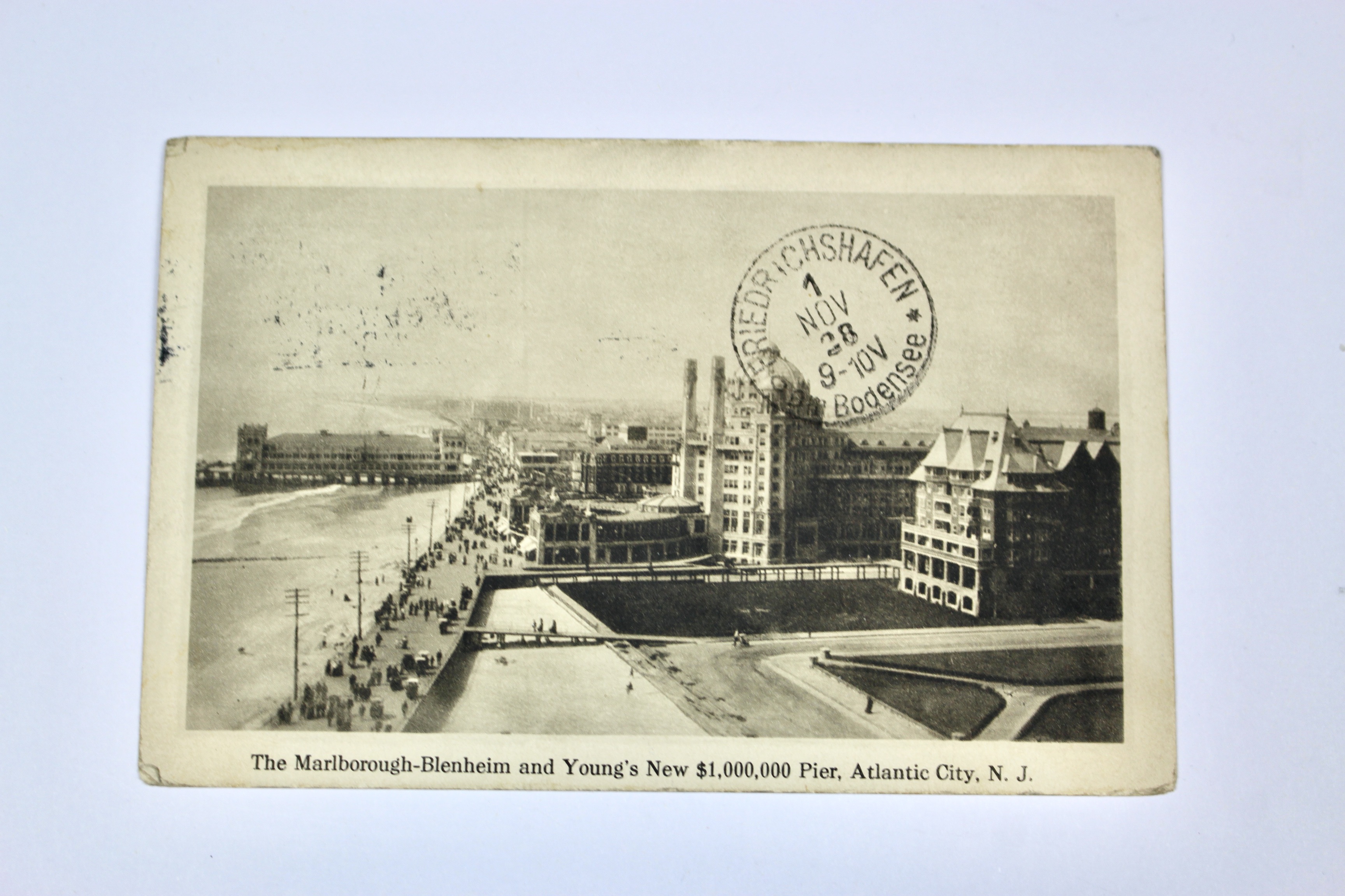 1928 Graf Zeppelin Postcard, Baltimore to Germany