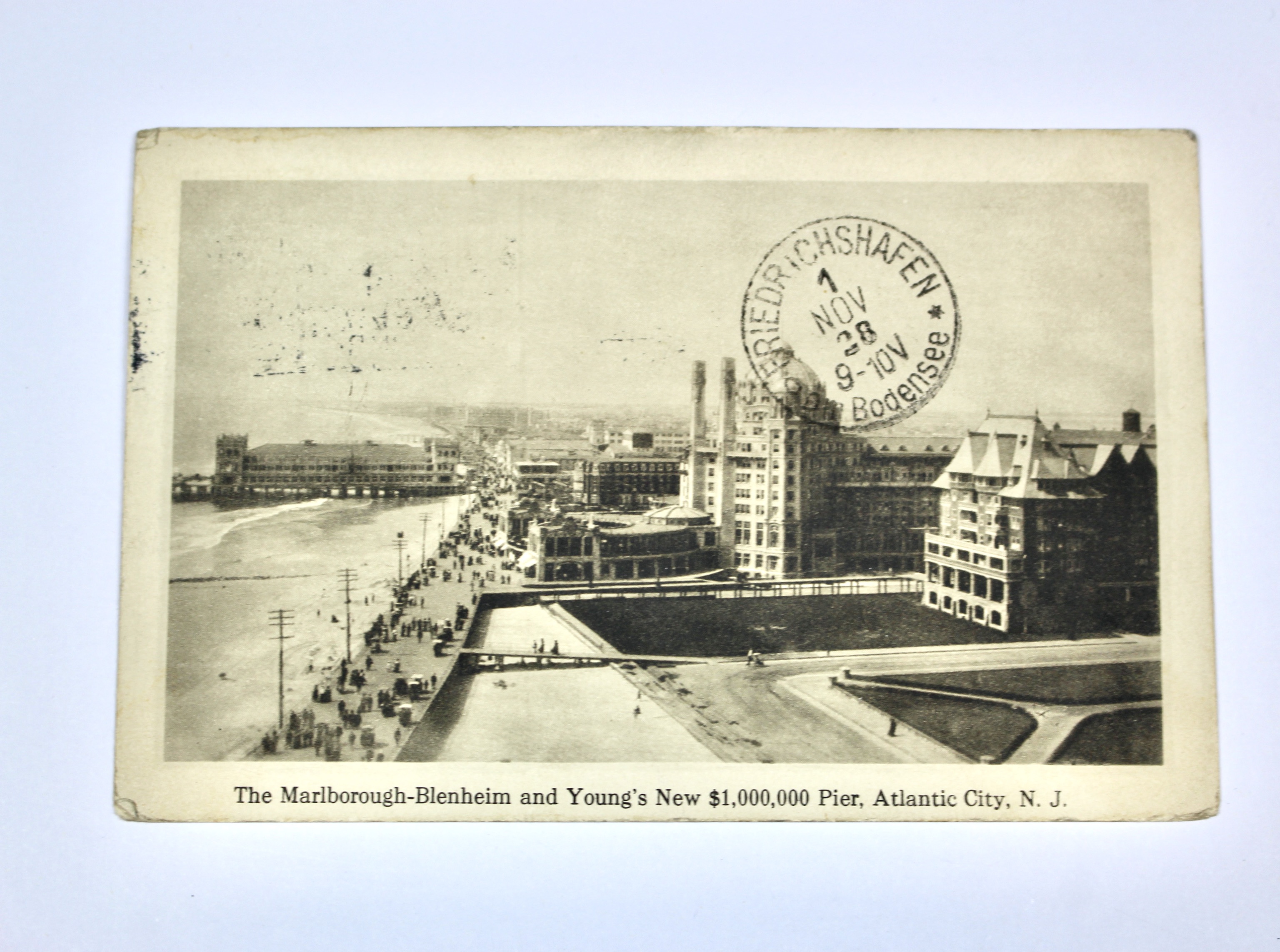 1928 Graf Zeppelin Postcard, Baltimore to Germany