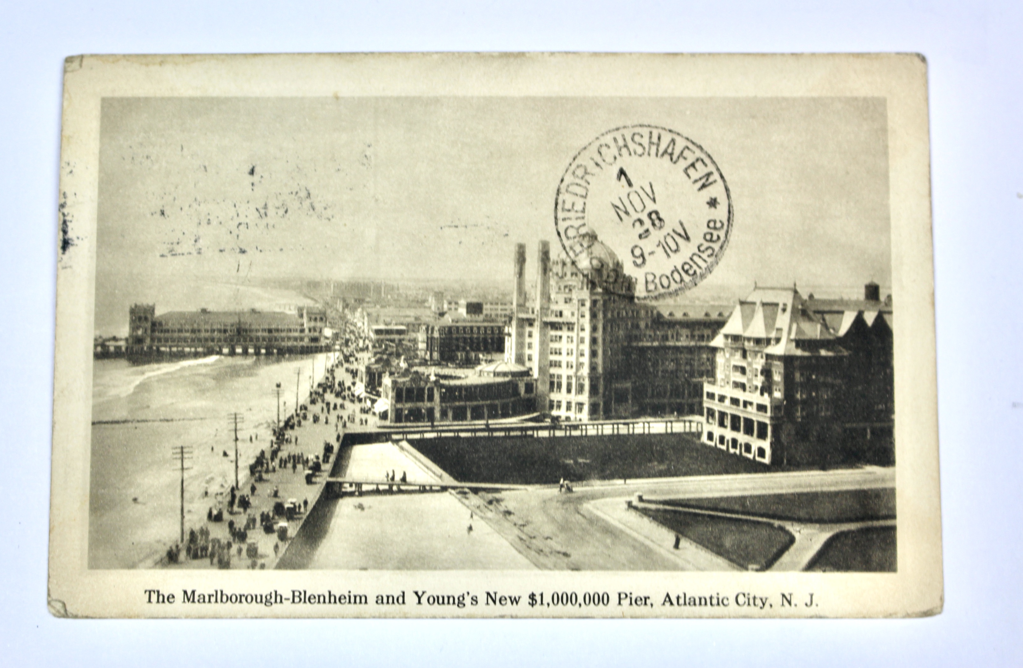 1928 Graf Zeppelin Postcard, Baltimore to Germany