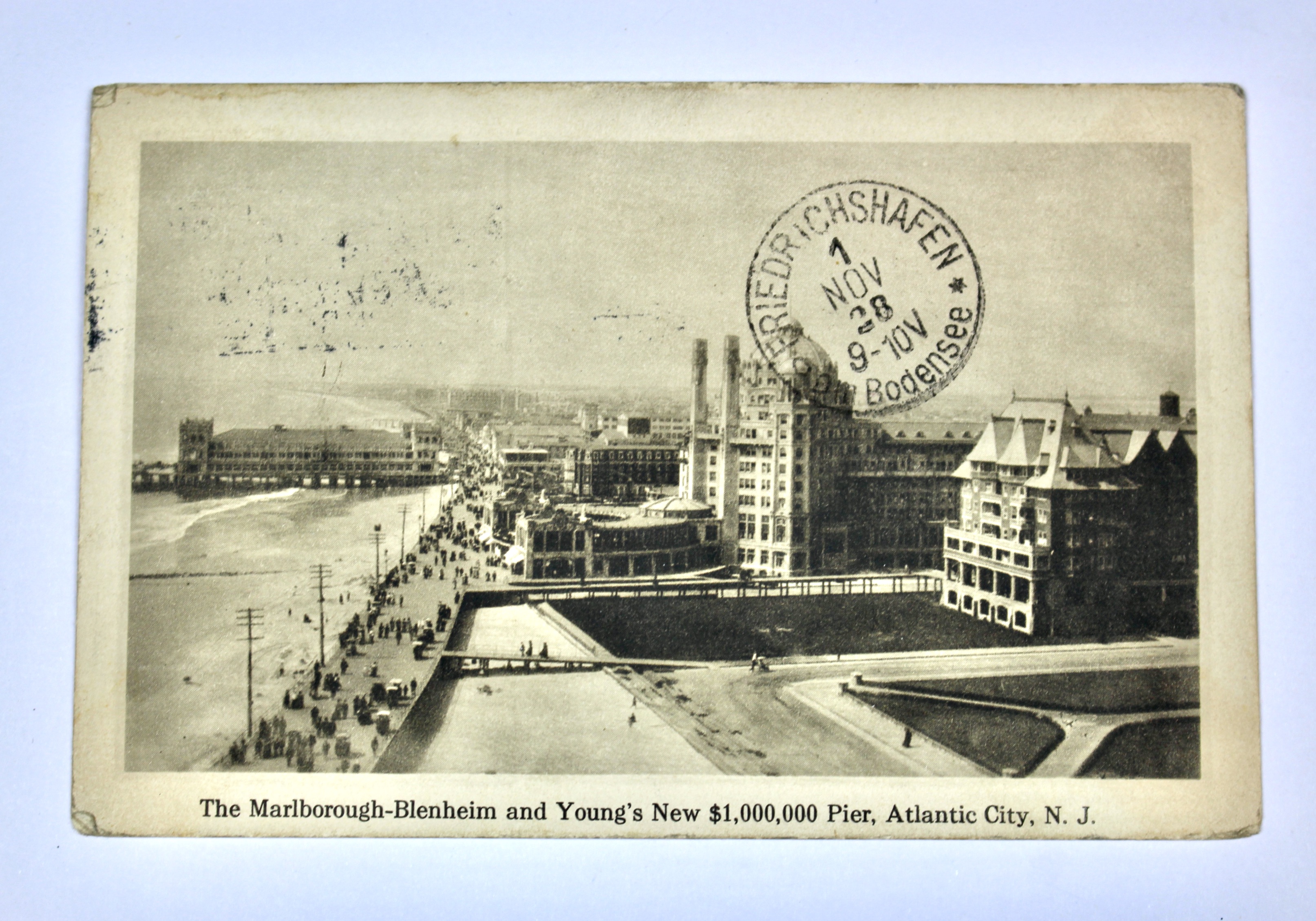 1928 Graf Zeppelin Postcard, Baltimore to Germany