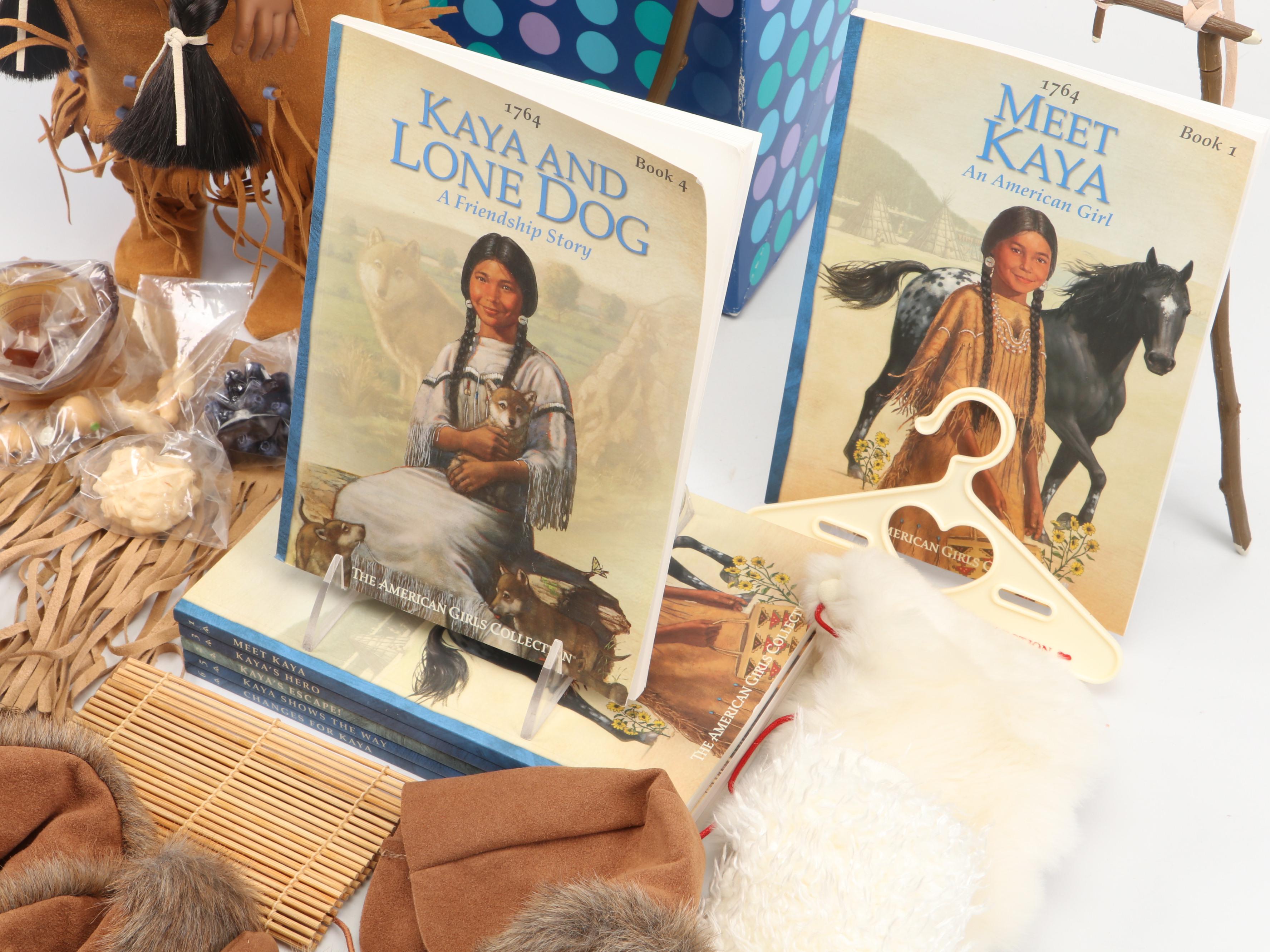 American Girl "Kaya" Doll with Books and Accessories