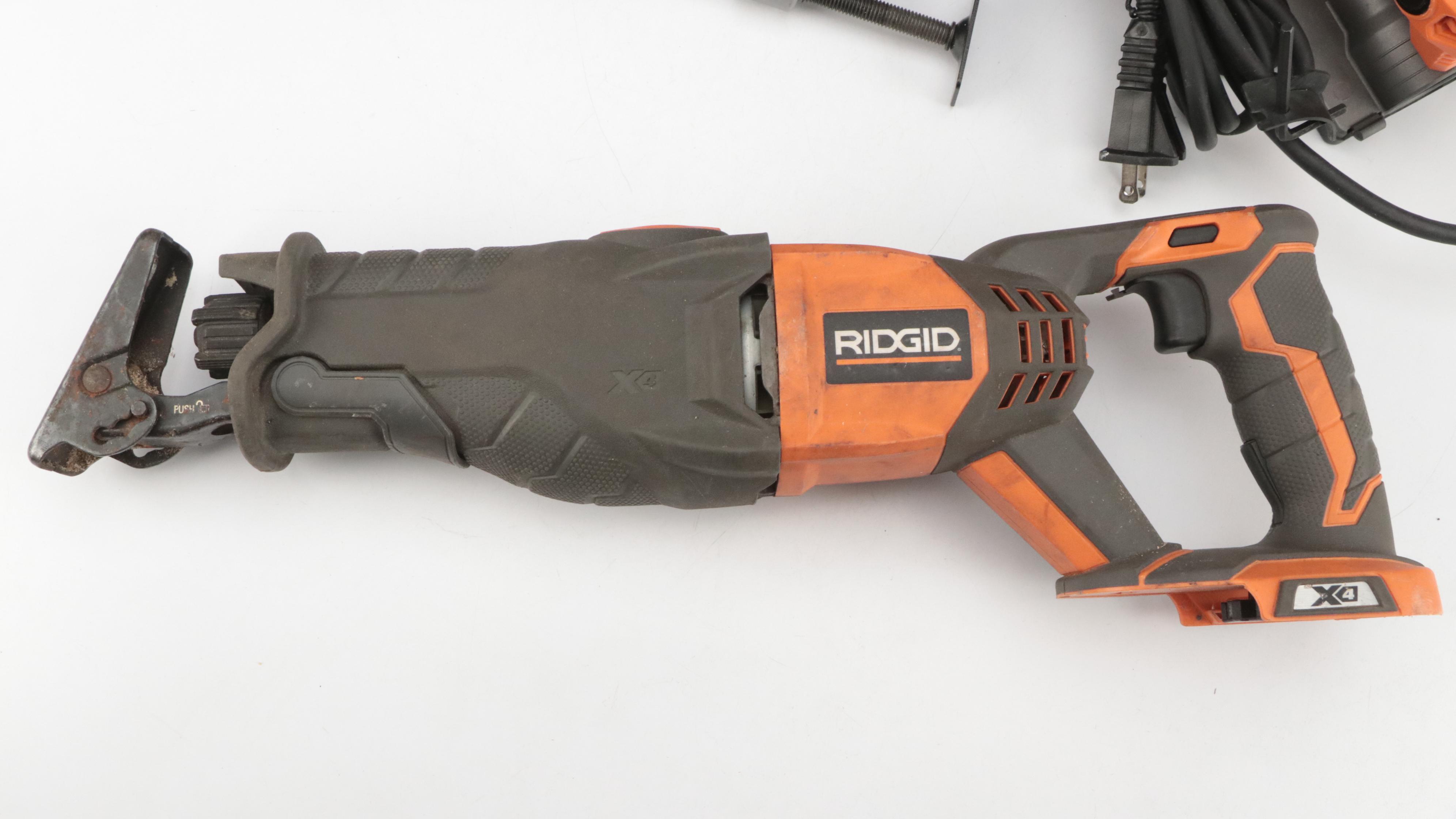 RIDGID Flashlight, Reciprocating Saw, Jigsaw, Circular Saw, Hammer Drill, More