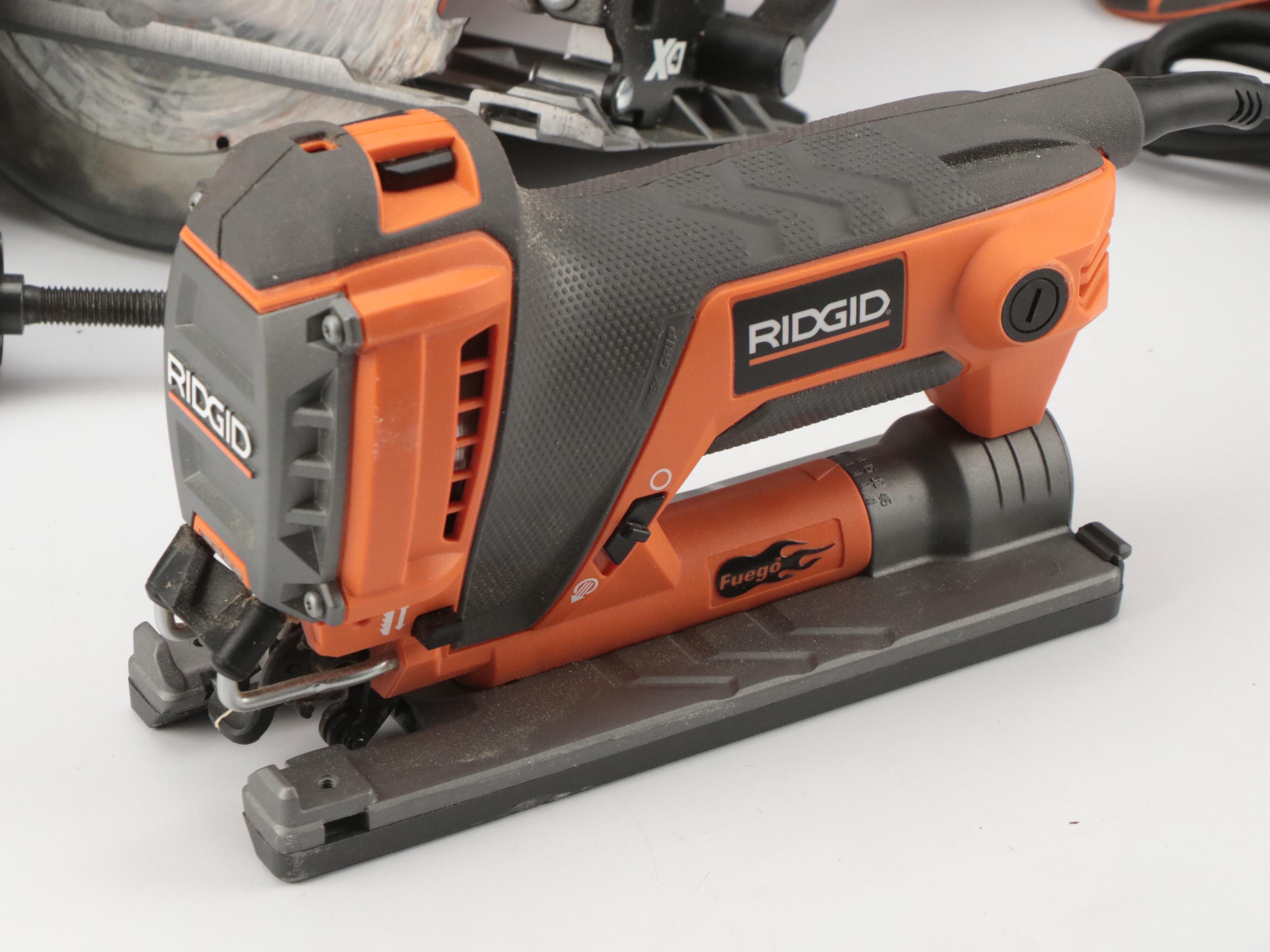 RIDGID Flashlight, Reciprocating Saw, Jigsaw, Circular Saw, Hammer Drill, More