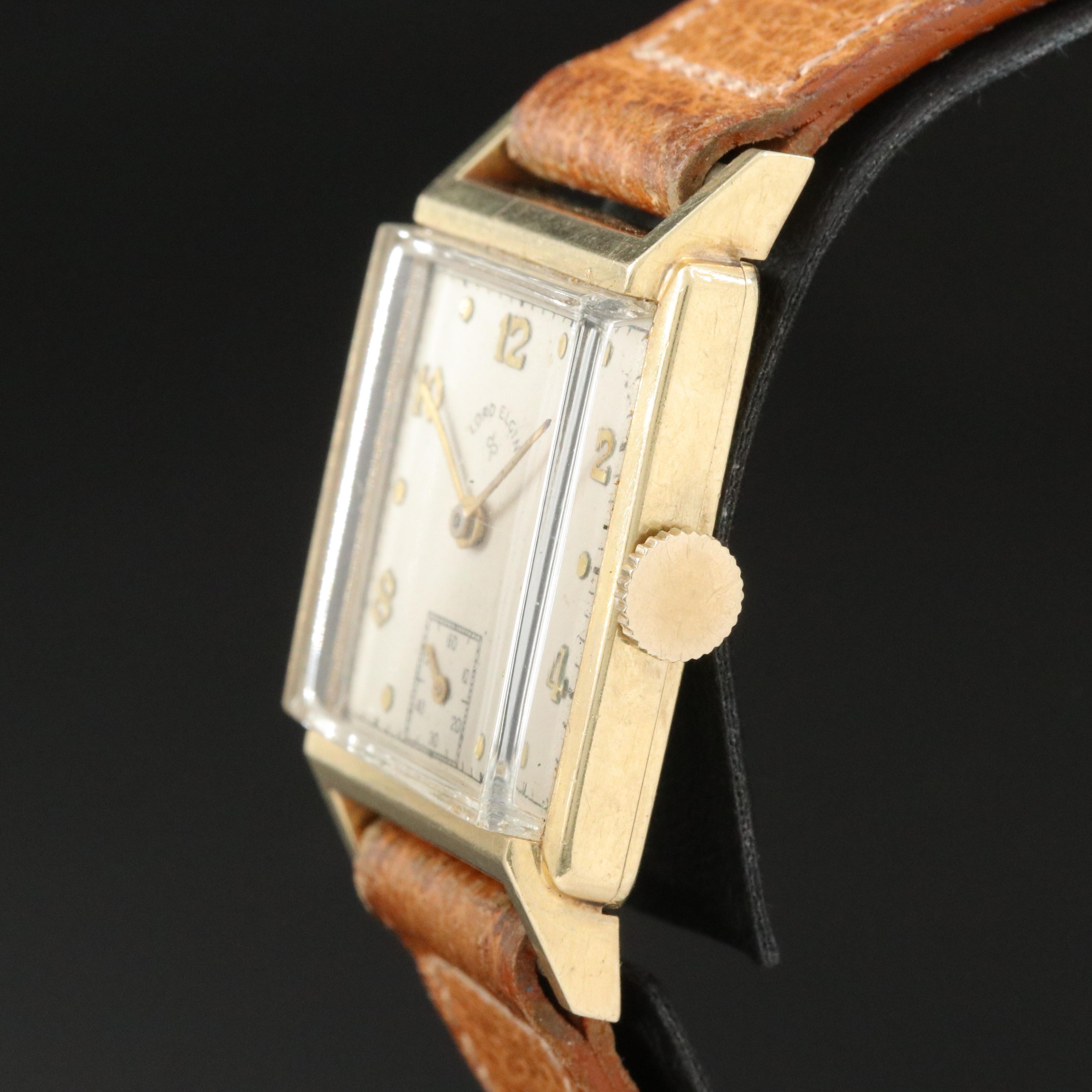Vintage 14K Lord Elgin Manual Wind Watch