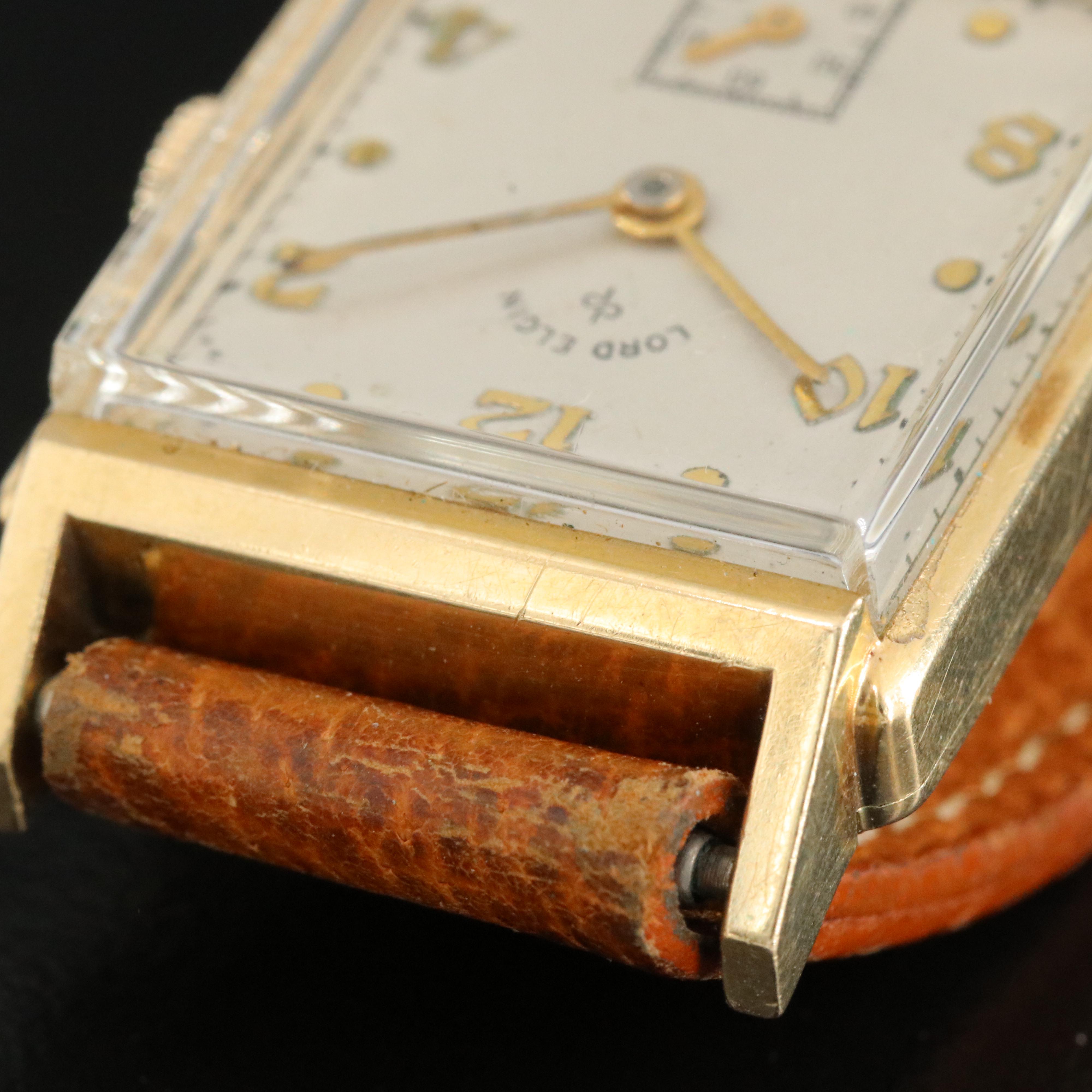 Vintage 14K Lord Elgin Manual Wind Watch