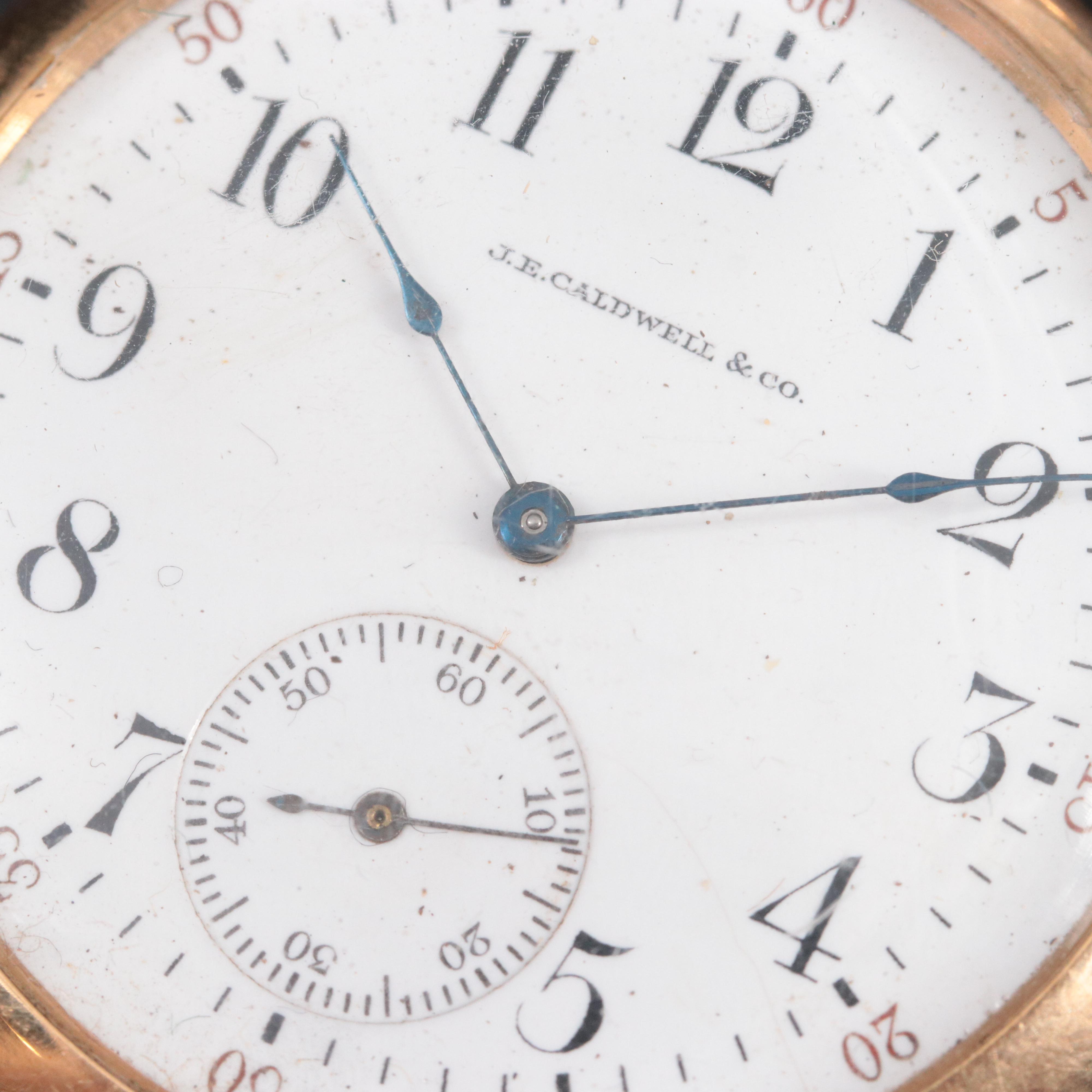 1915 Waltham 14K Pocket Watch for J.E. Caldwell & Co.