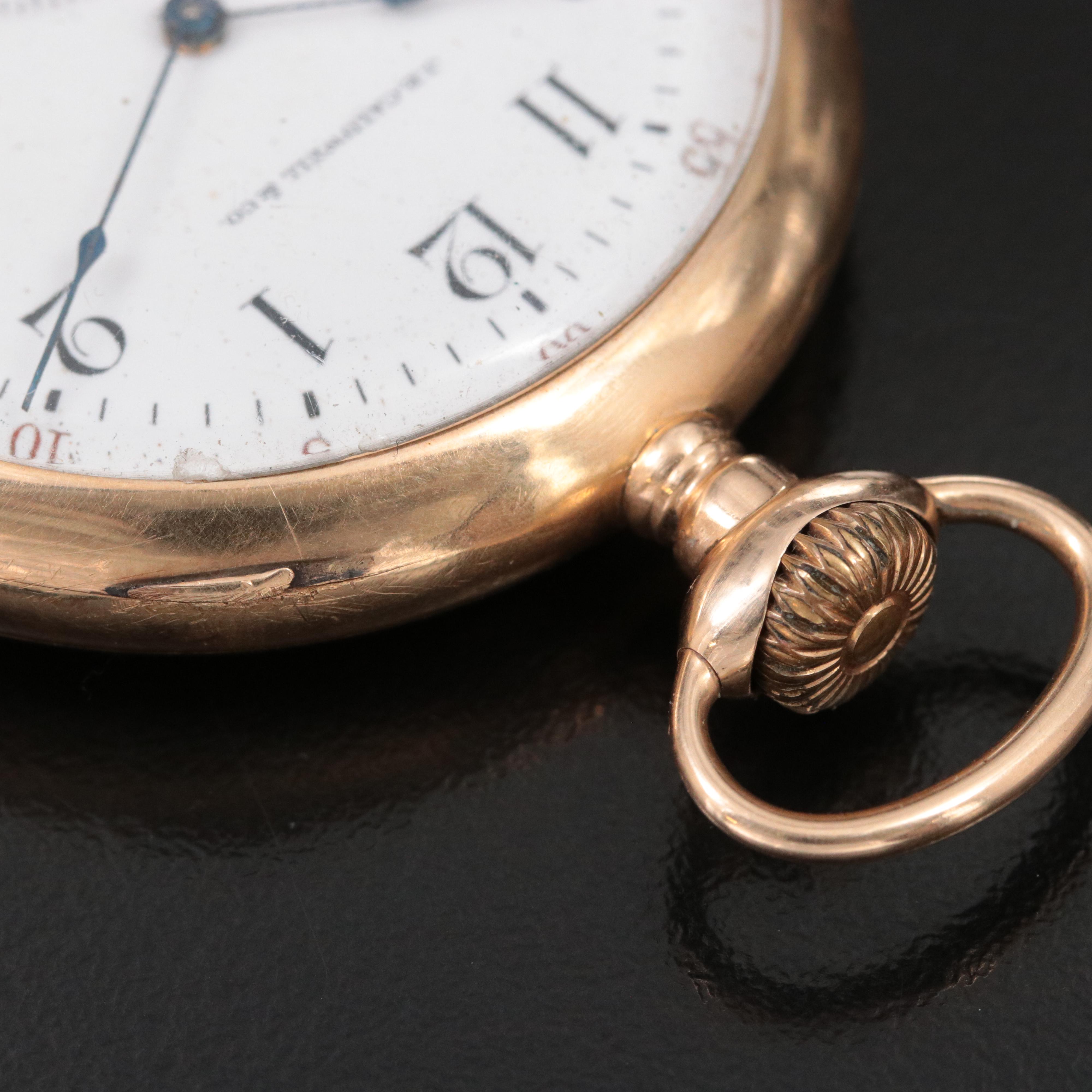 1915 Waltham 14K Pocket Watch for J.E. Caldwell & Co.