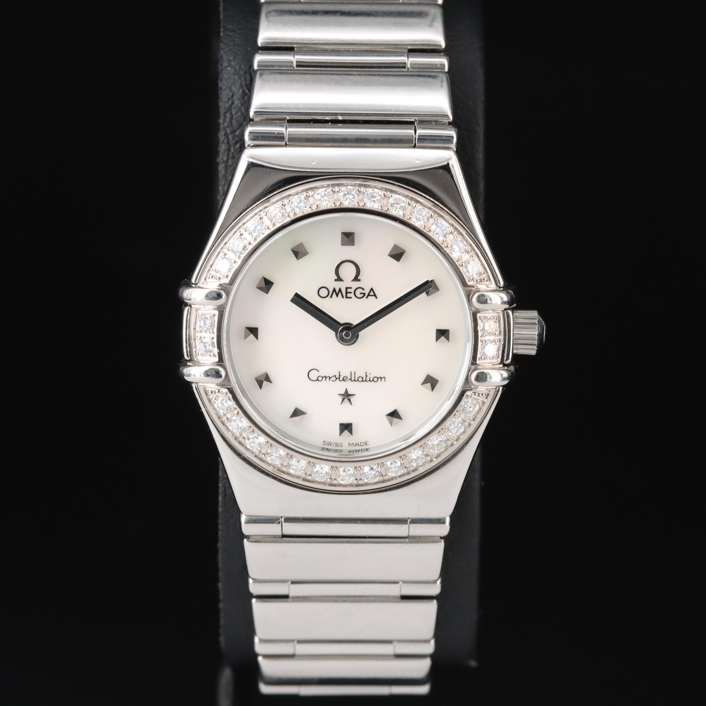 Omega Constellation My Choice Mother-of-Pearl Dial Diamond Watch