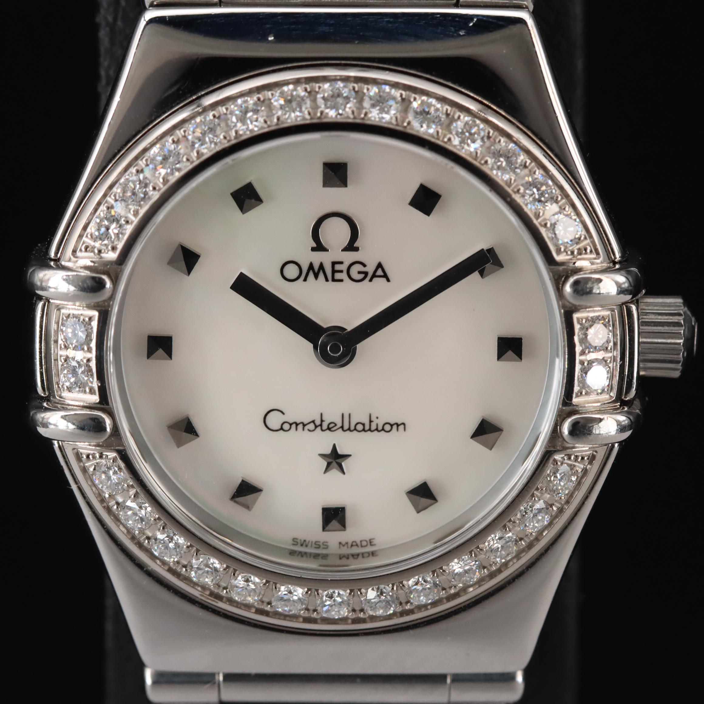 Omega Constellation My Choice Mother-of-Pearl Dial Diamond Watch