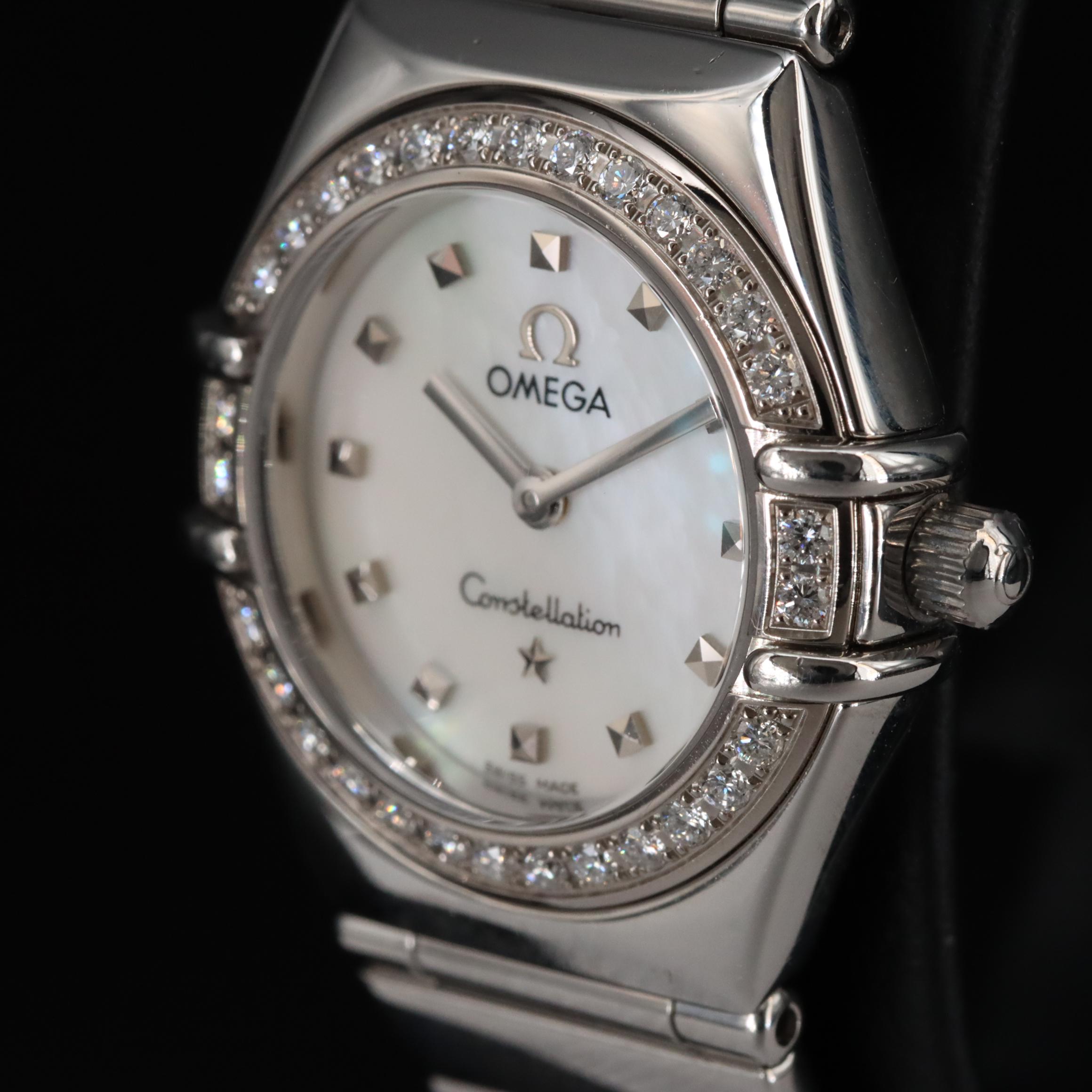 Omega Constellation My Choice Mother-of-Pearl Dial Diamond Watch