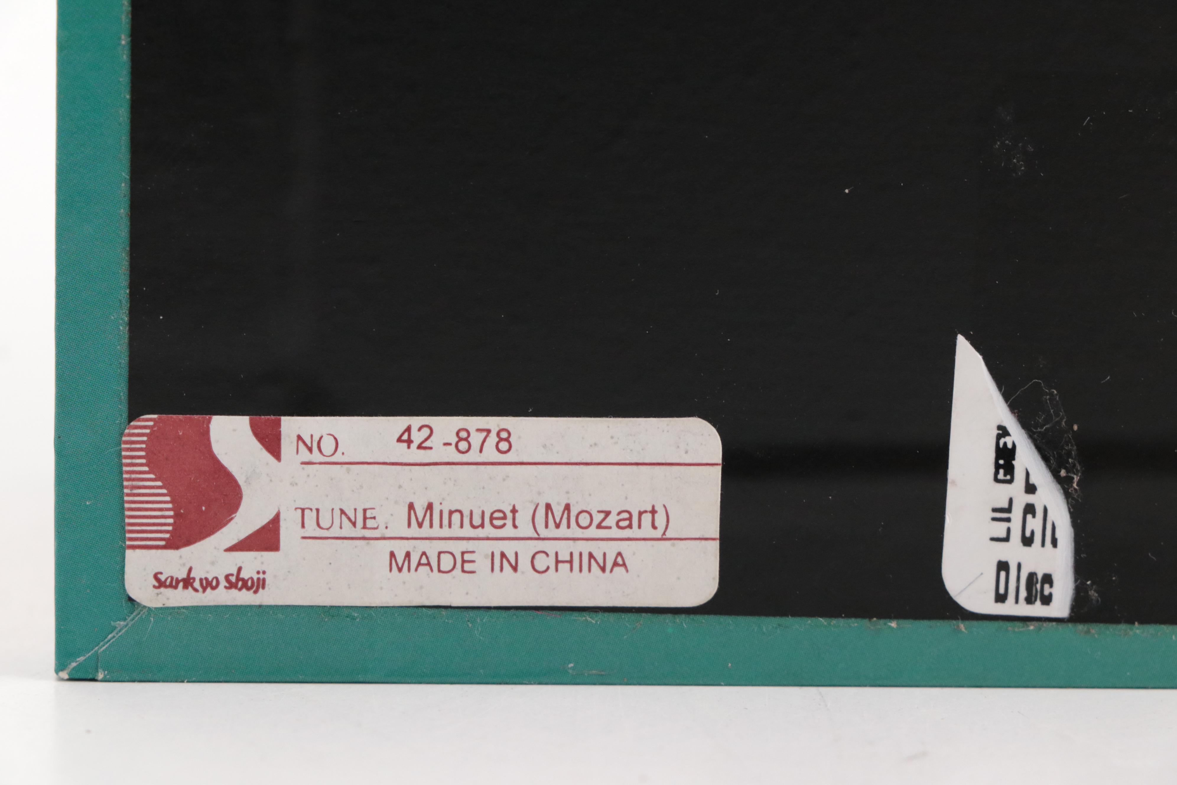 Japanese Sankyo Shoji "Little Grey Rabbit" Music Boxes with Cork Placemat