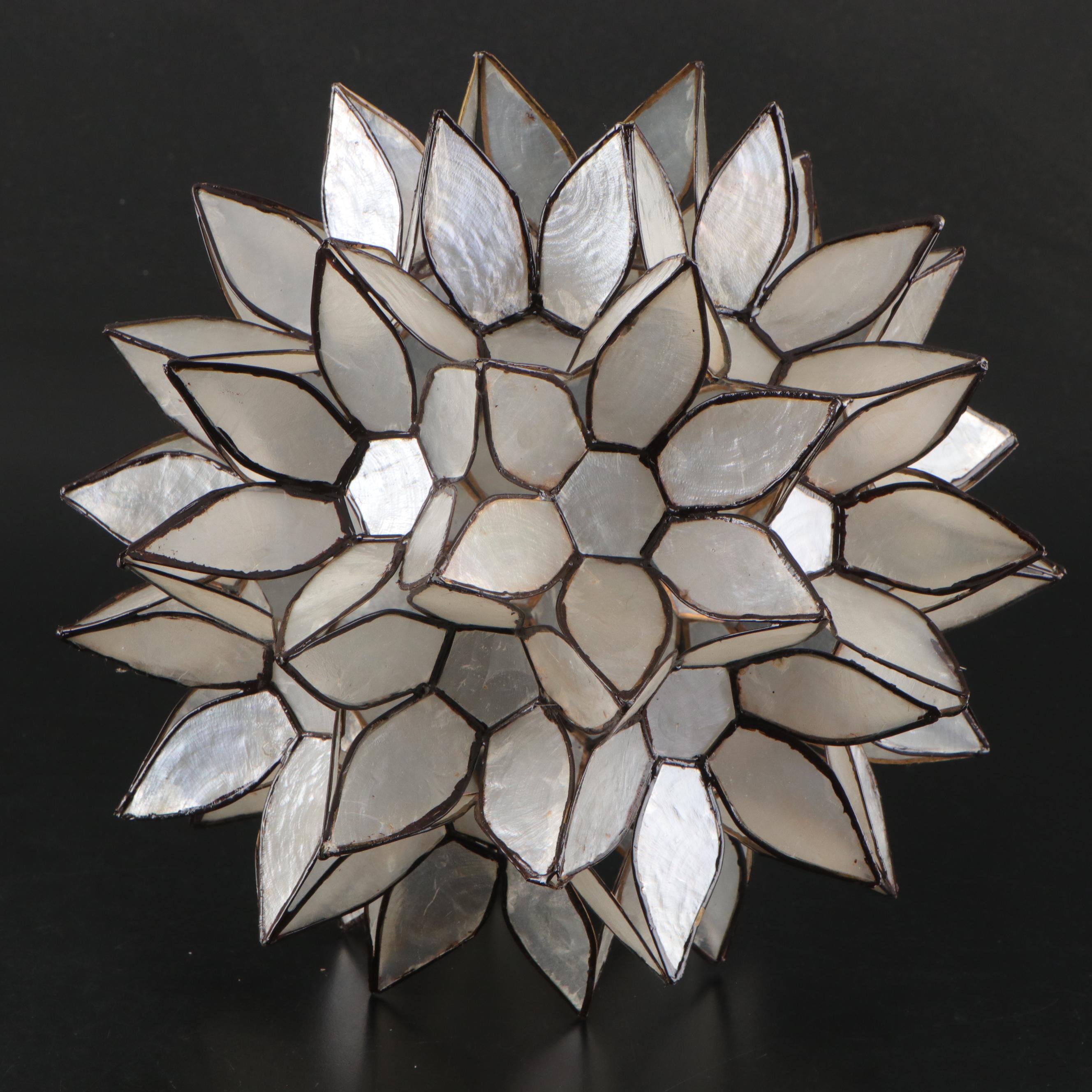 Lenox Porcelain Basket with Dandelion Shade and Block House Decoration