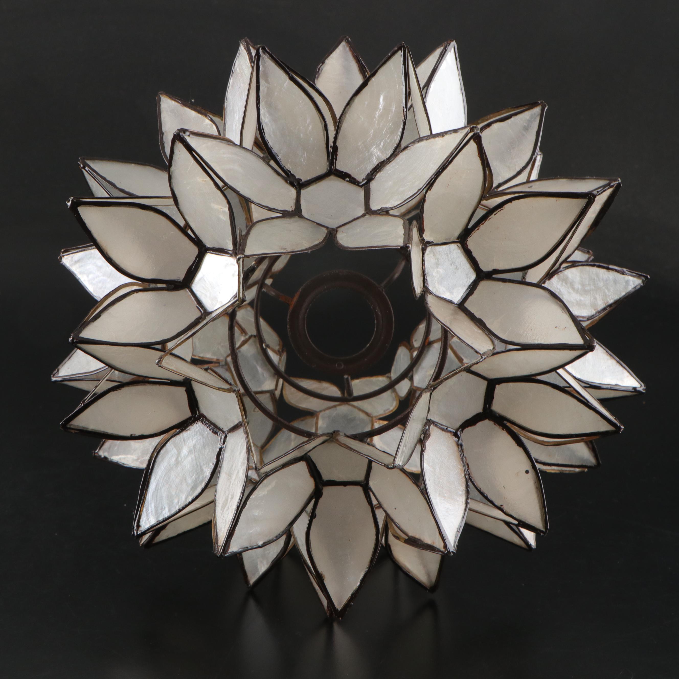 Lenox Porcelain Basket with Dandelion Shade and Block House Decoration