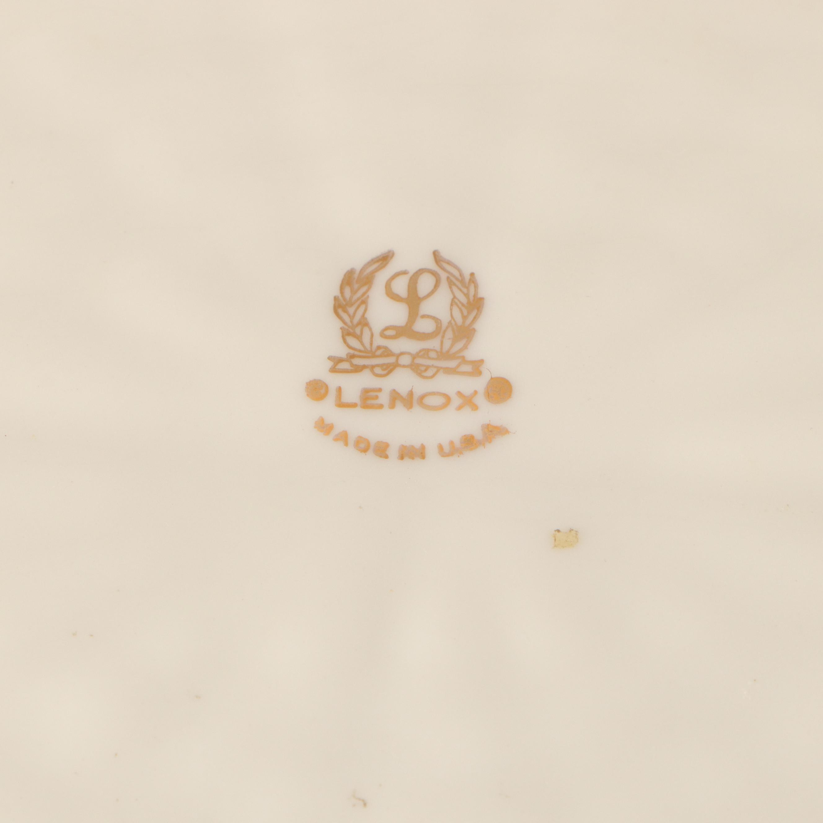 Lenox Porcelain Basket with Dandelion Shade and Block House Decoration