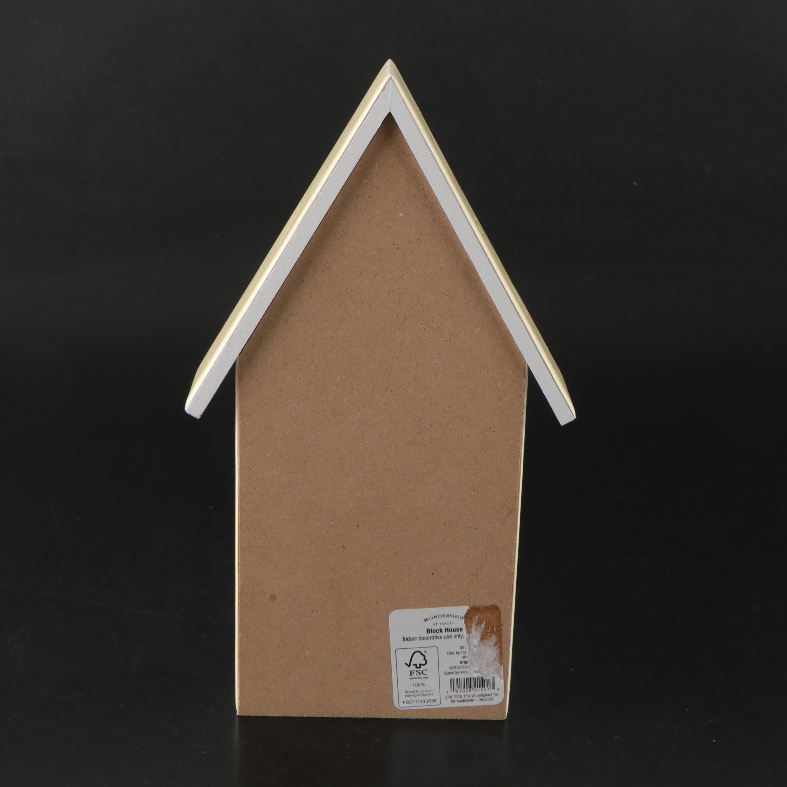 Lenox Porcelain Basket with Dandelion Shade and Block House Decoration