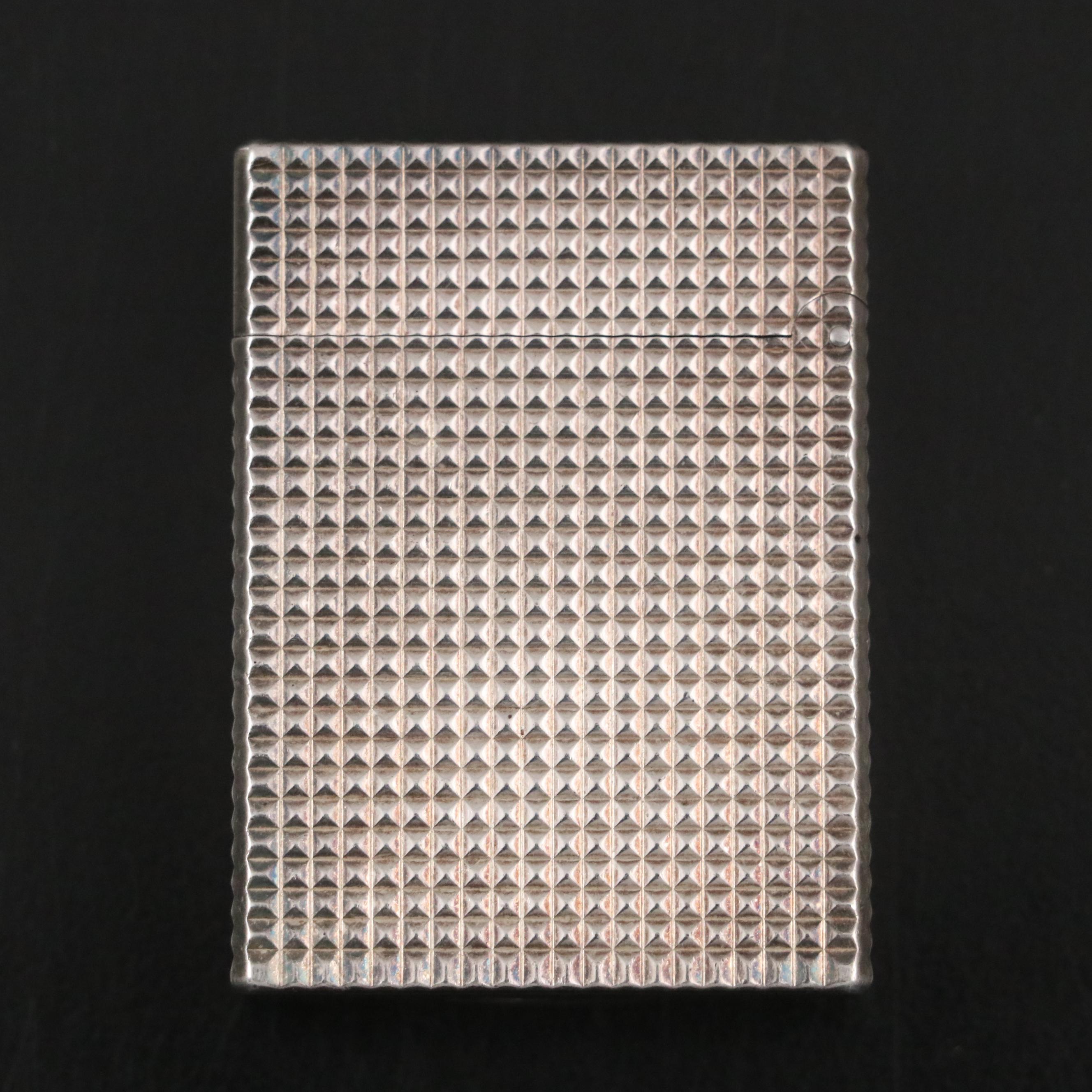 French S.T. Dupont Silver Plate Roll Lighter