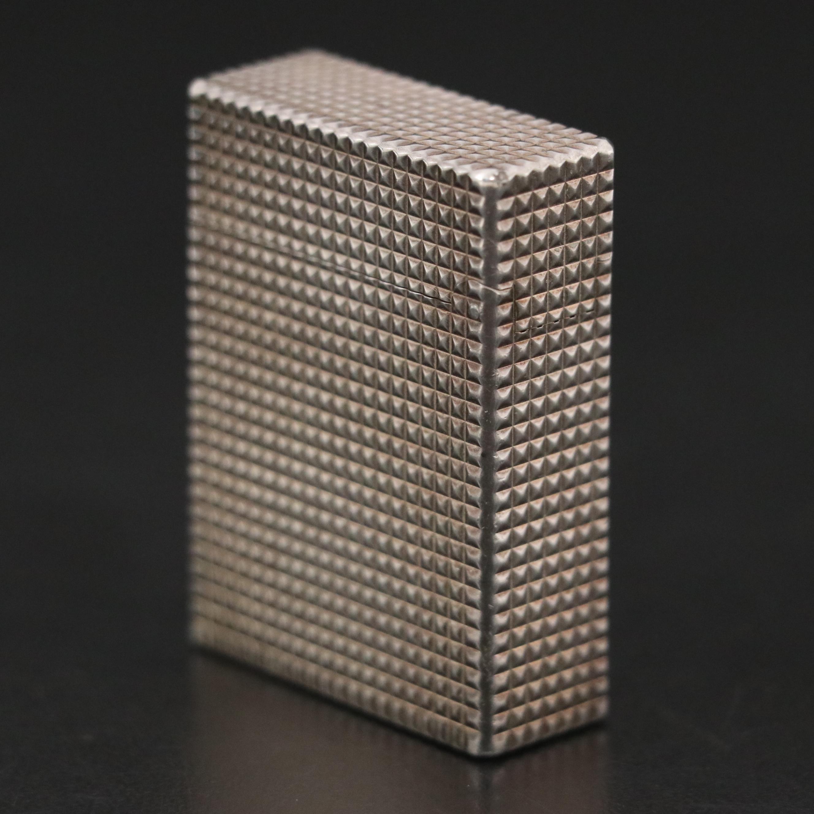 French S.T. Dupont Silver Plate Roll Lighter