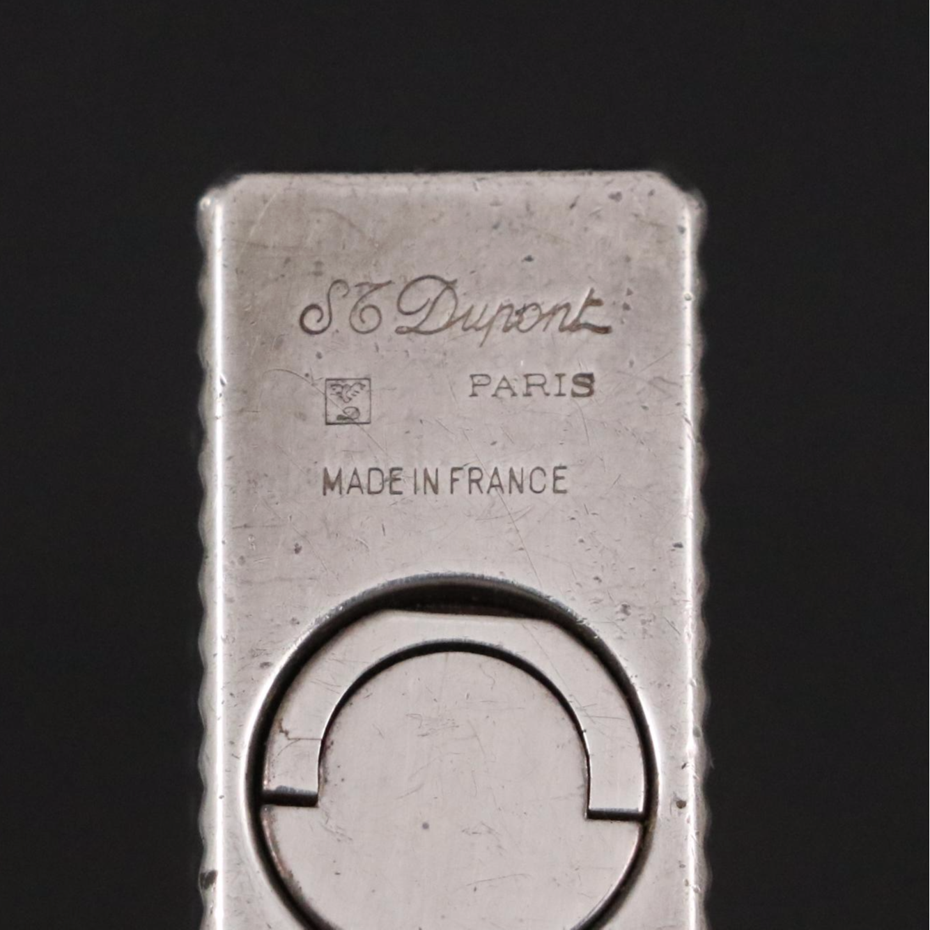 French S.T. Dupont Silver Plate Roll Lighter