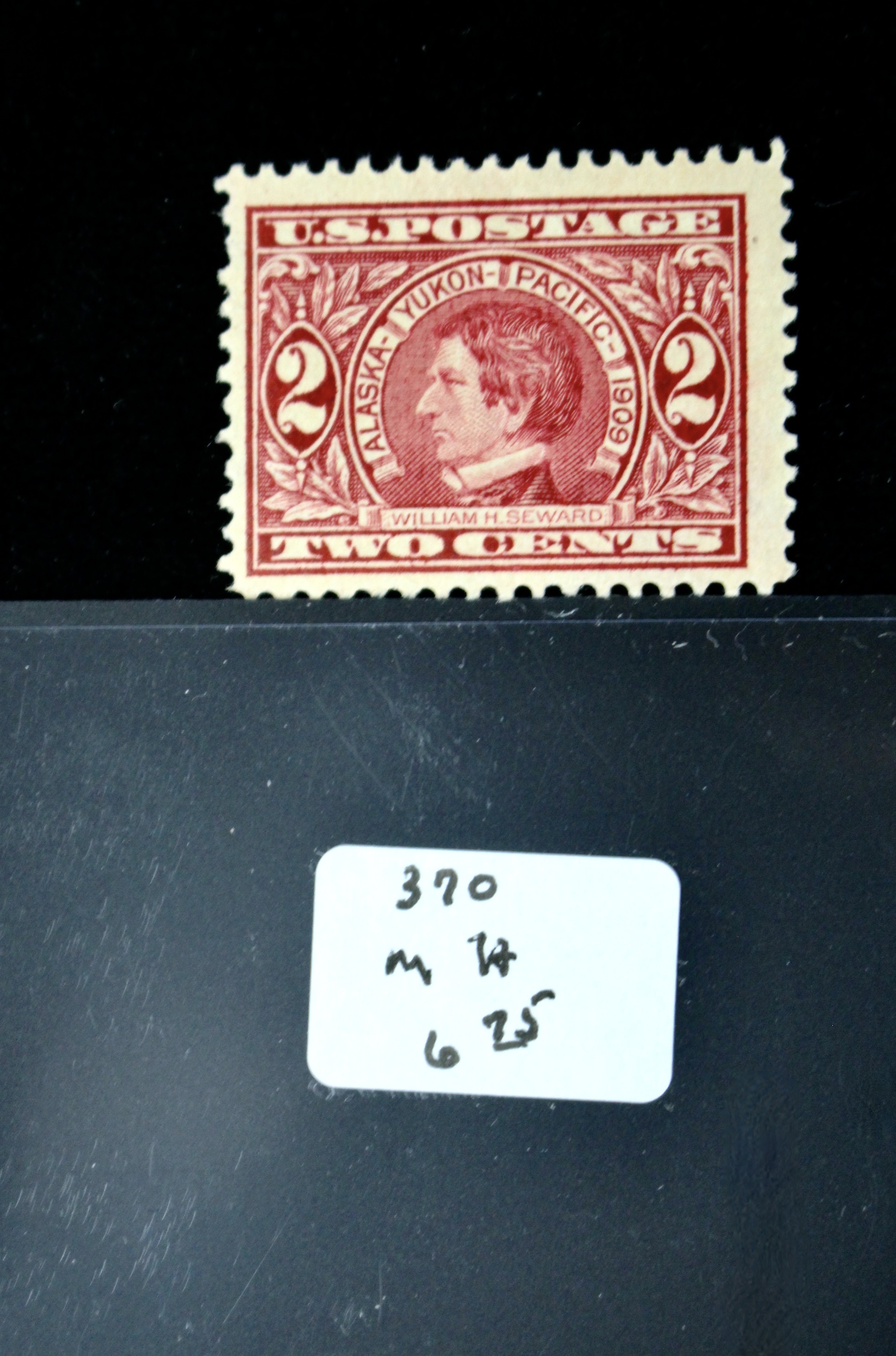 Twelve Early U.S. Postage Stamps, 1907 to 1909
