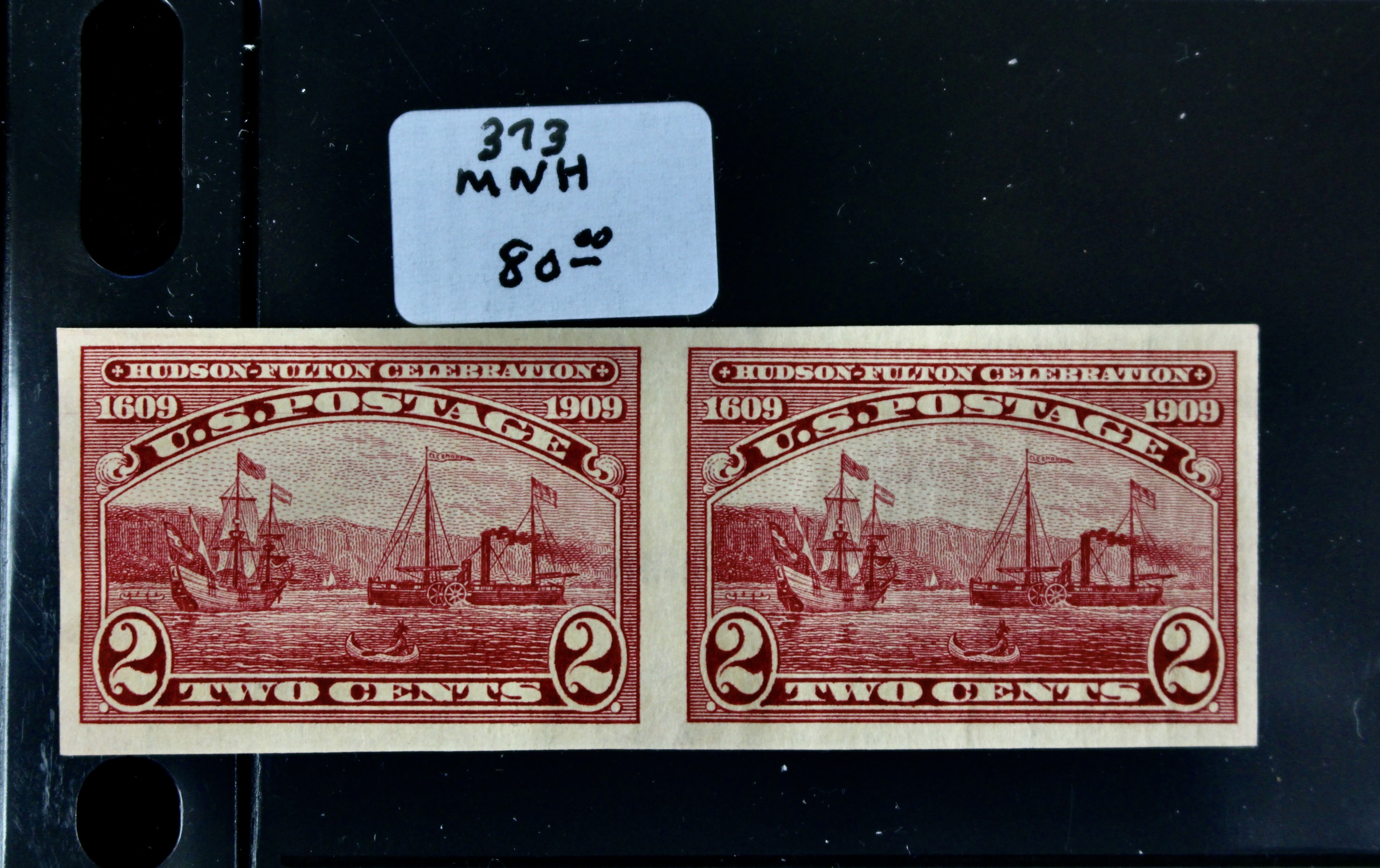 Twelve Early U.S. Postage Stamps, 1907 to 1909