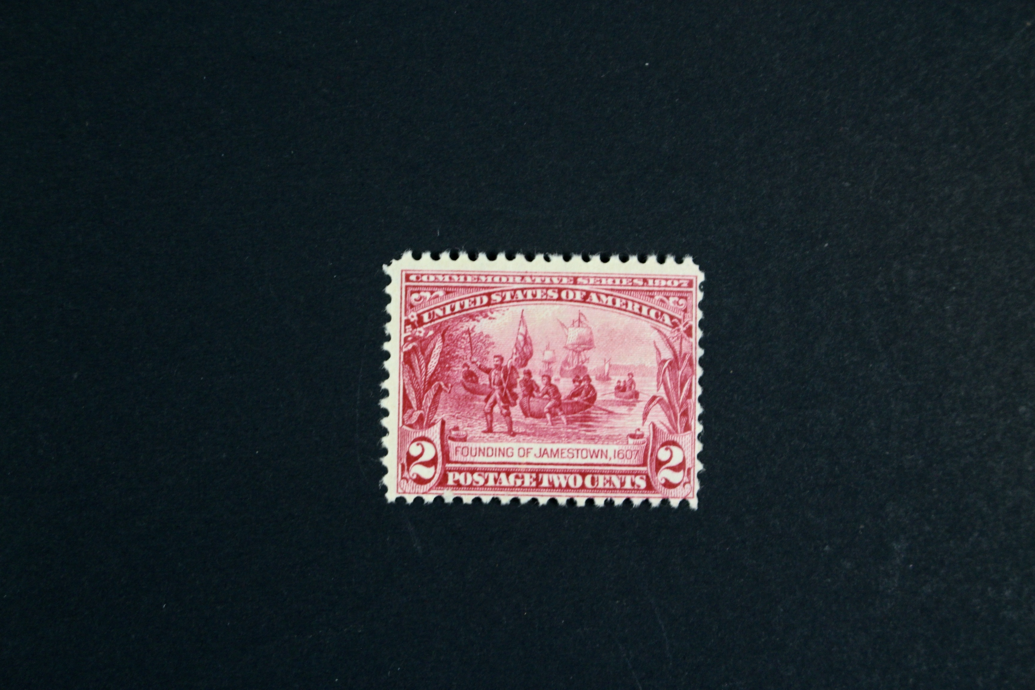 Twelve Early U.S. Postage Stamps, 1907 to 1909