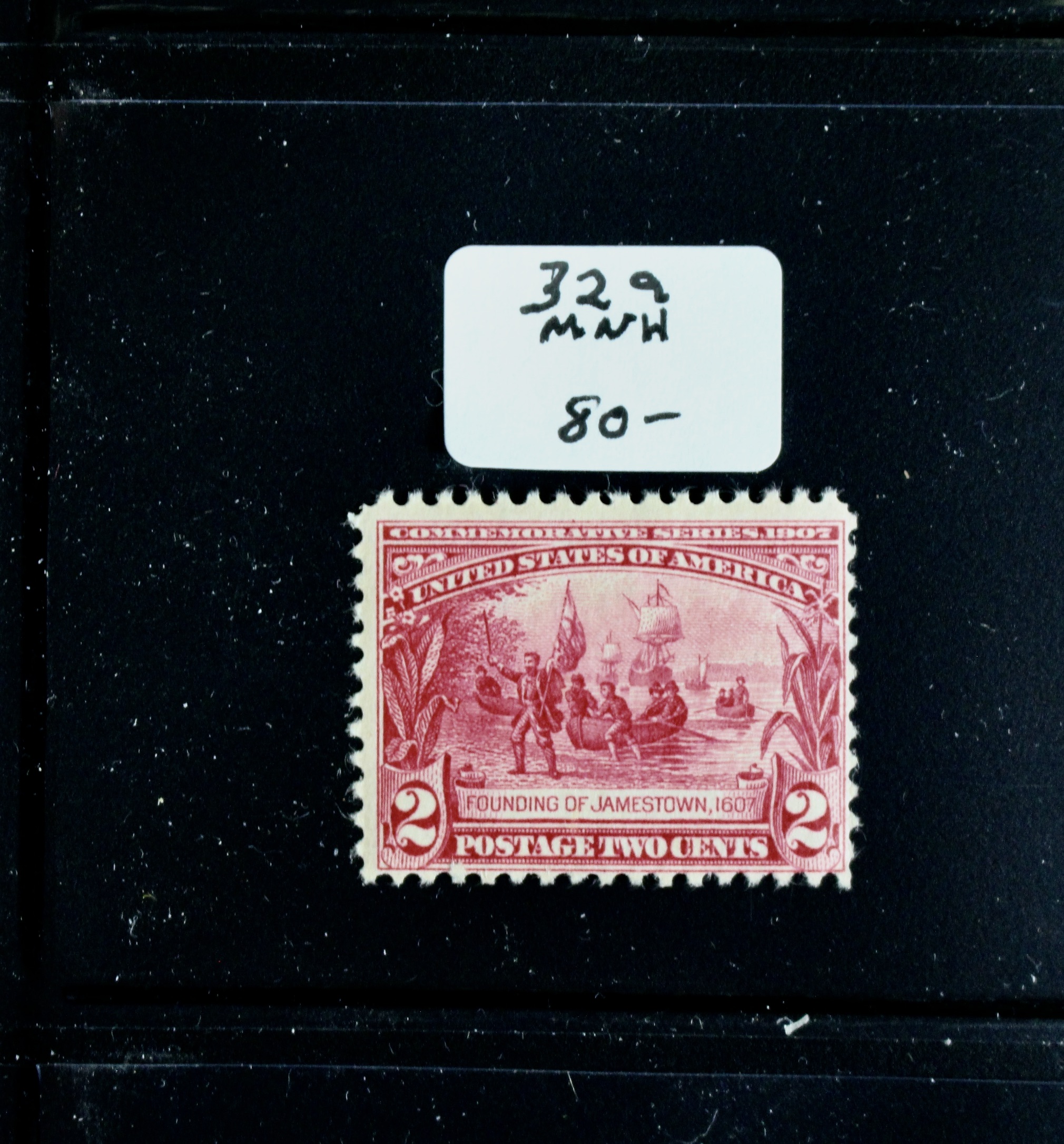 Twelve Early U.S. Postage Stamps, 1907 to 1909