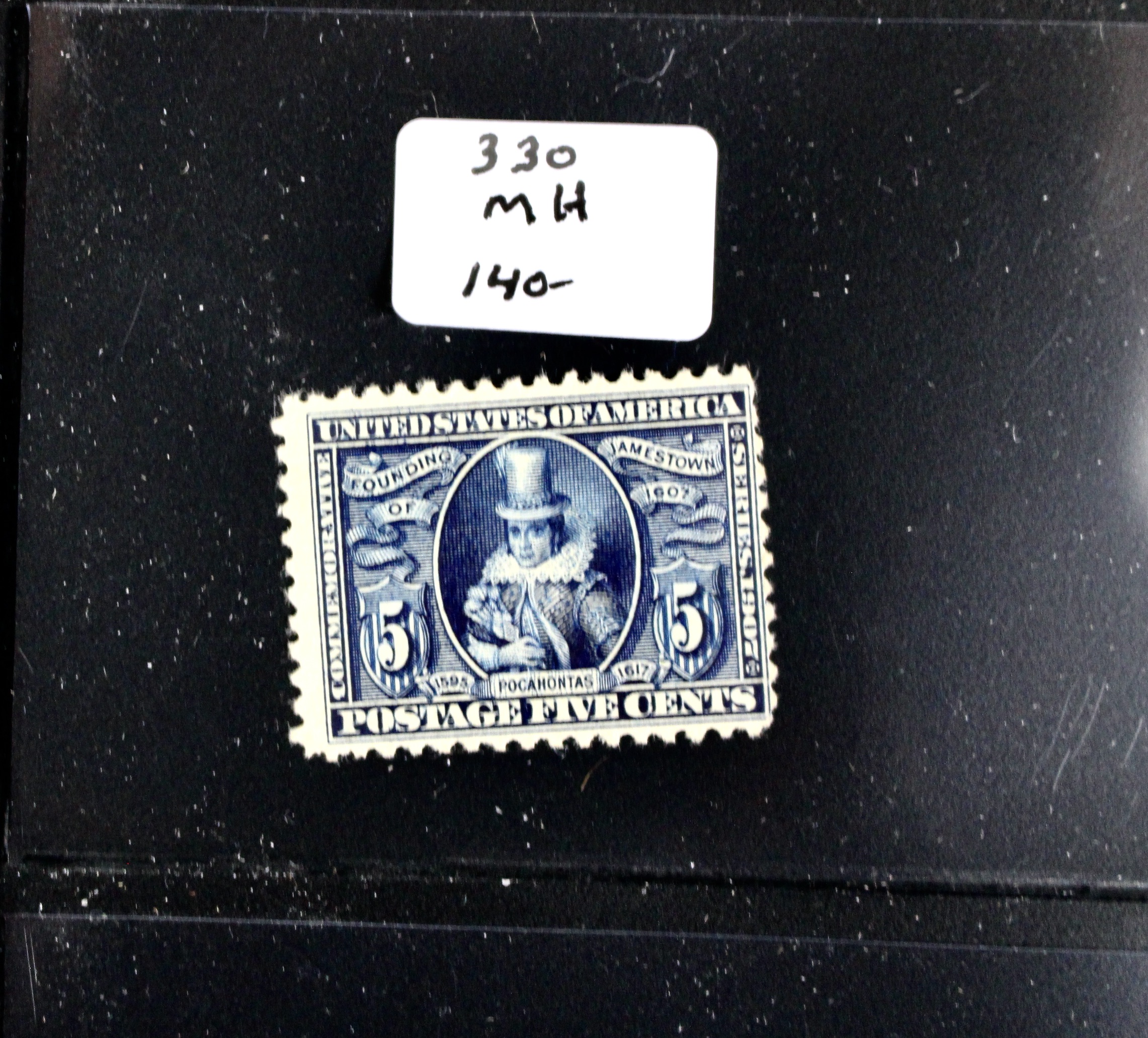 Twelve Early U.S. Postage Stamps, 1907 to 1909