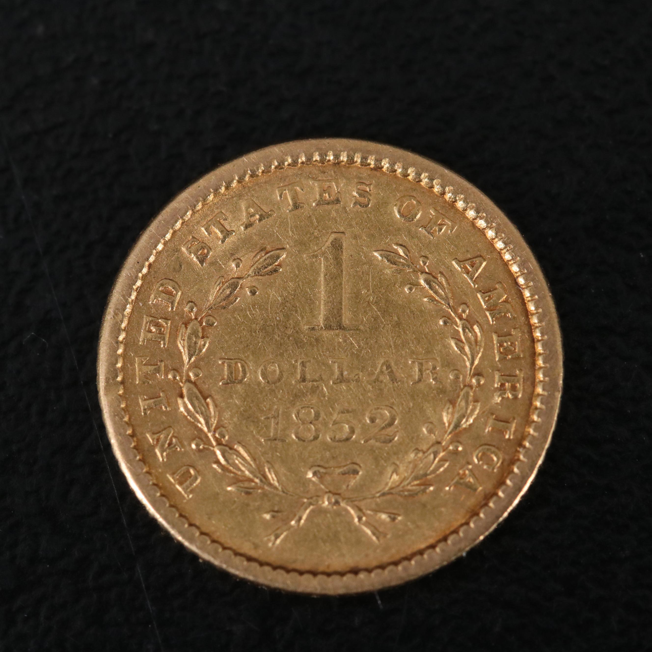 1852 United States Gold Dollar