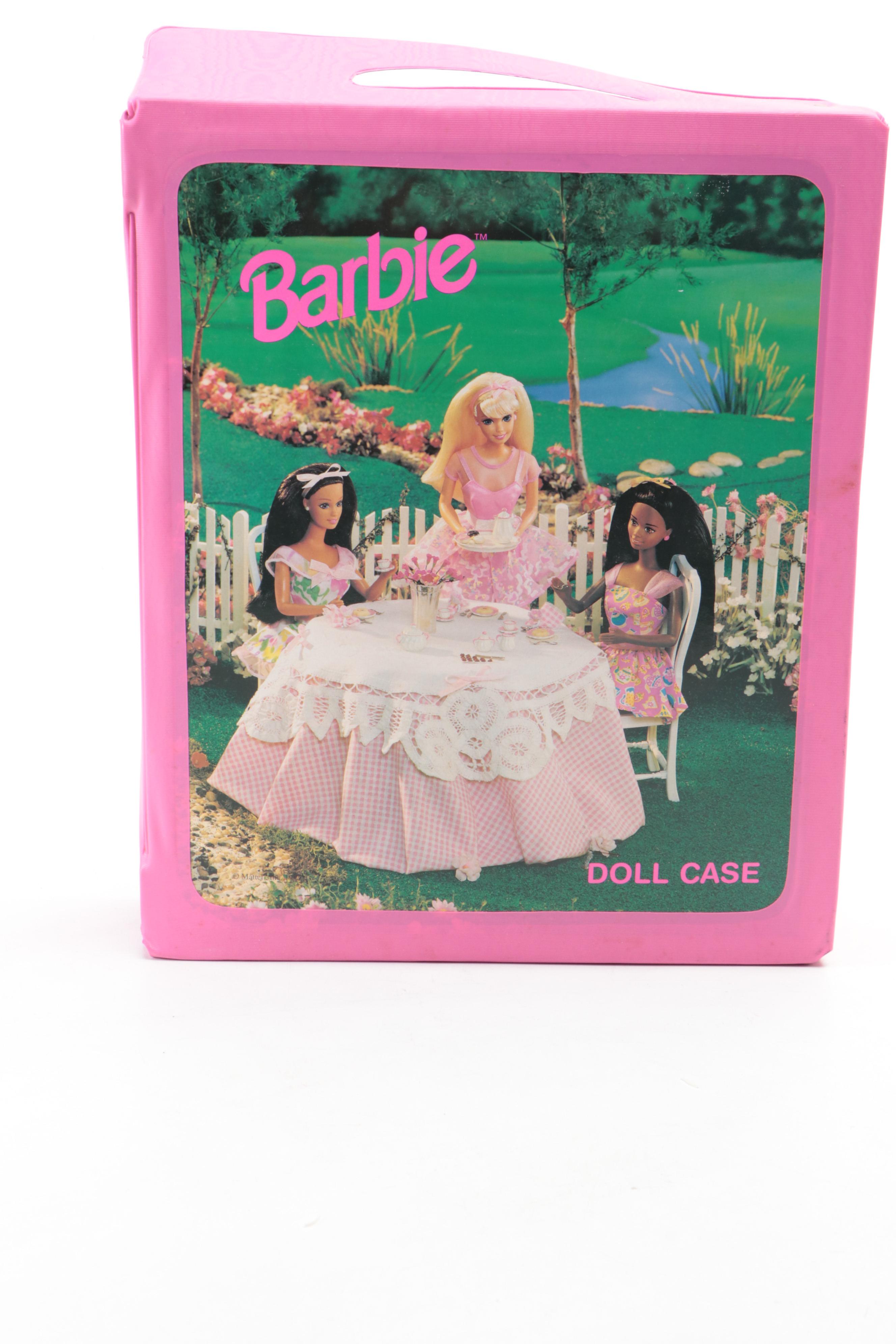 Barbie Wizard of Oz Dolls and Plastic Carrying Case, 1990s