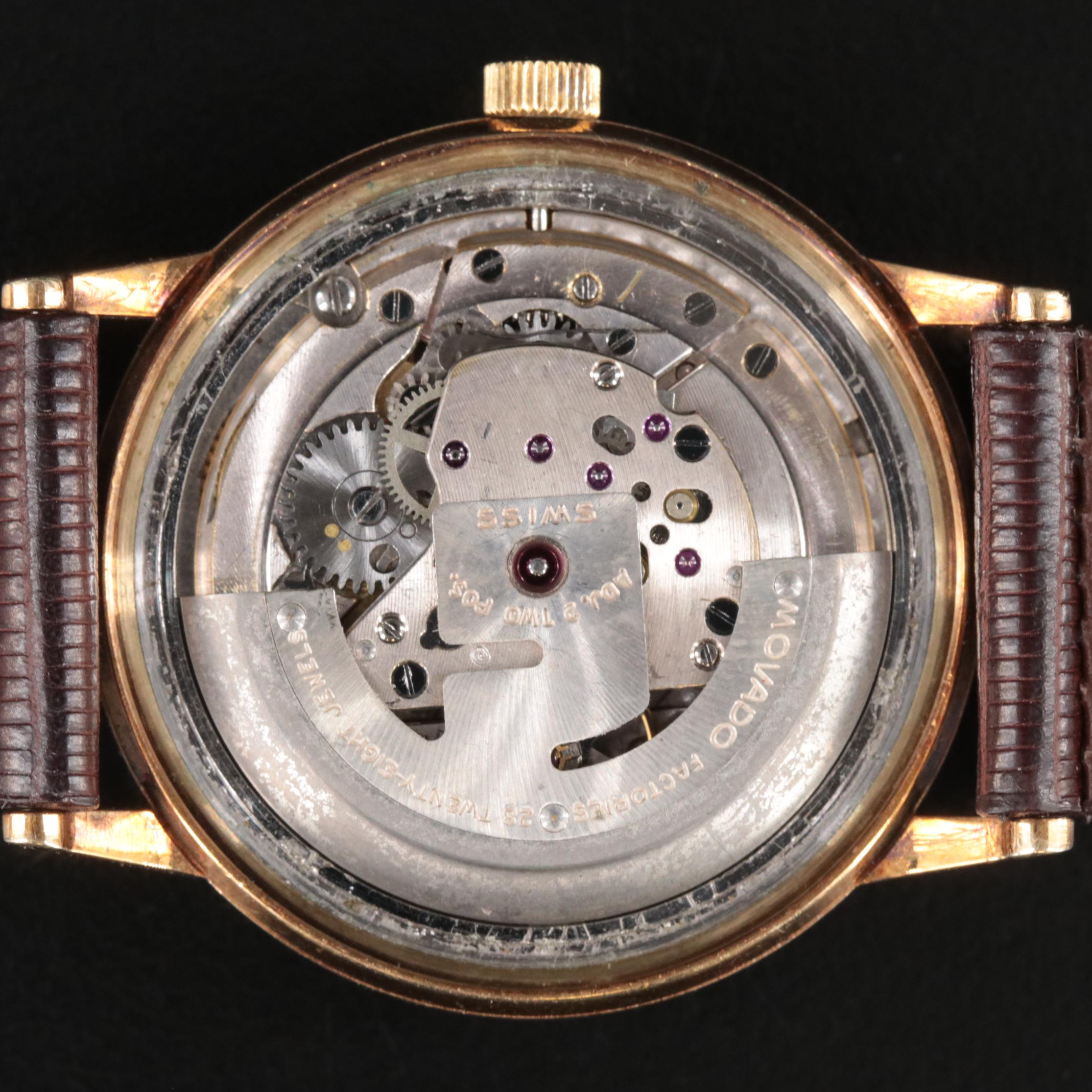 14K Movado Kingmatic Date Watch