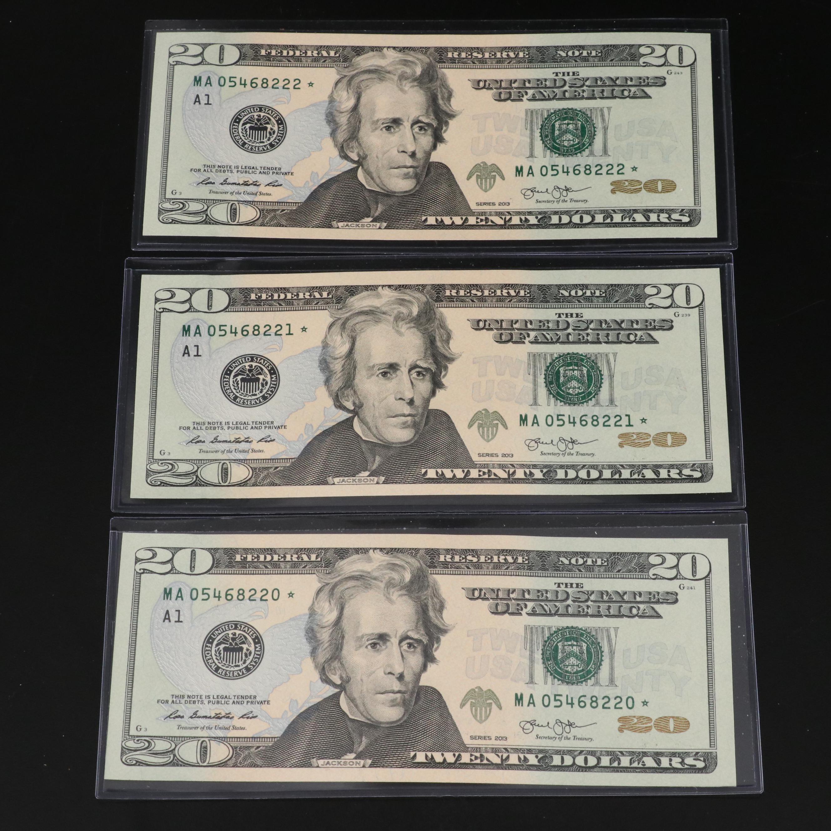 20-3 authentic US 20$ Serial #719999719