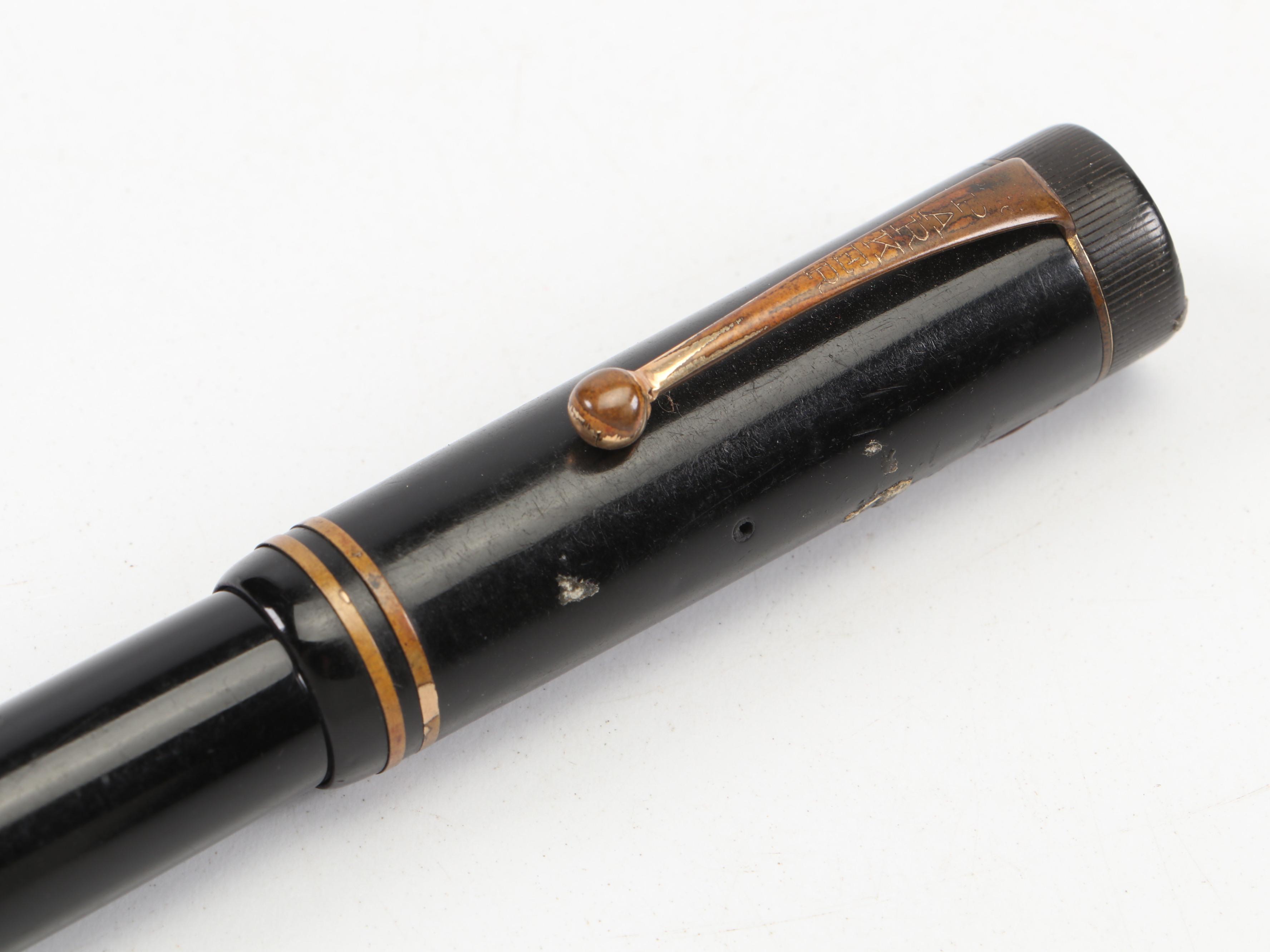 Parker "Duofold Senior" Hard Rubber and Plastic Fountain Pen, Early/Mid-20th C.