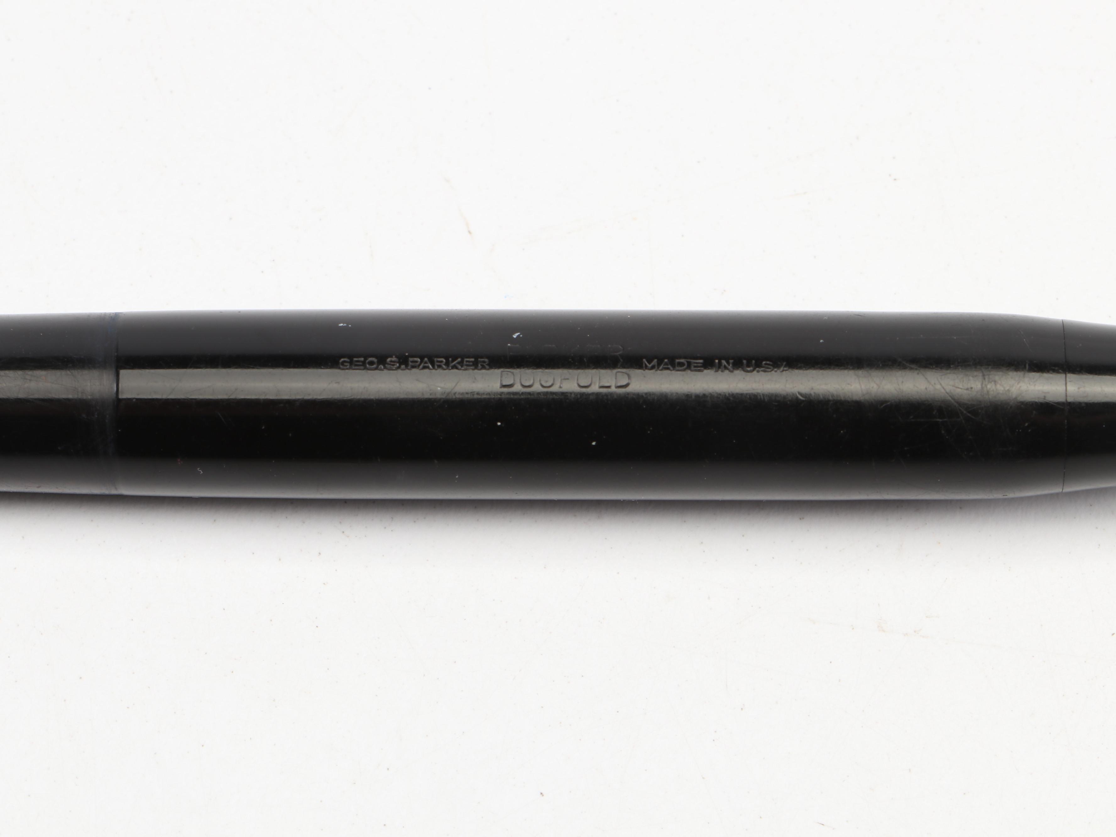 Parker "Duofold Senior" Hard Rubber and Plastic Fountain Pen, Early/Mid-20th C.