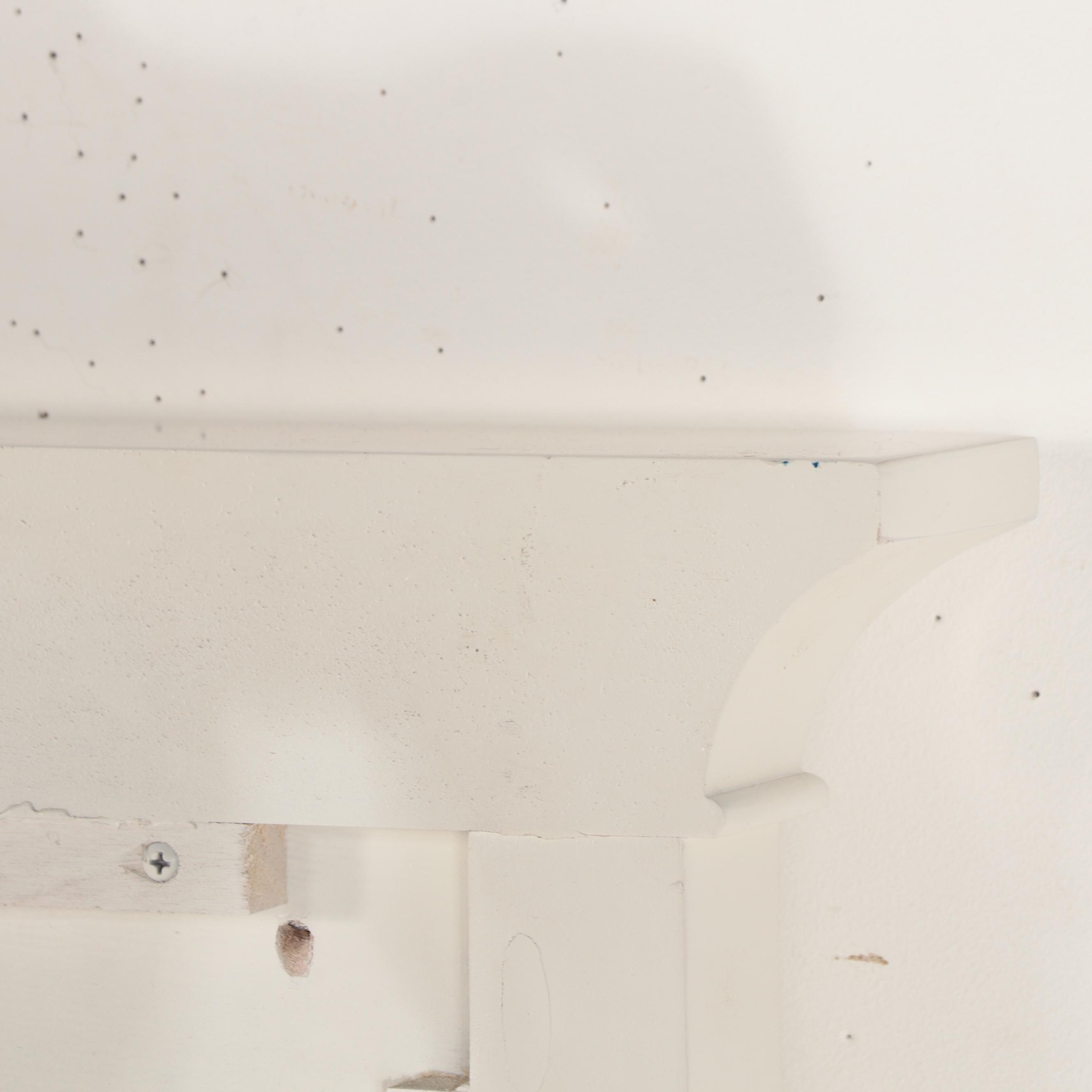 Contemporary Painted Wood Panel Queen Size Headboard