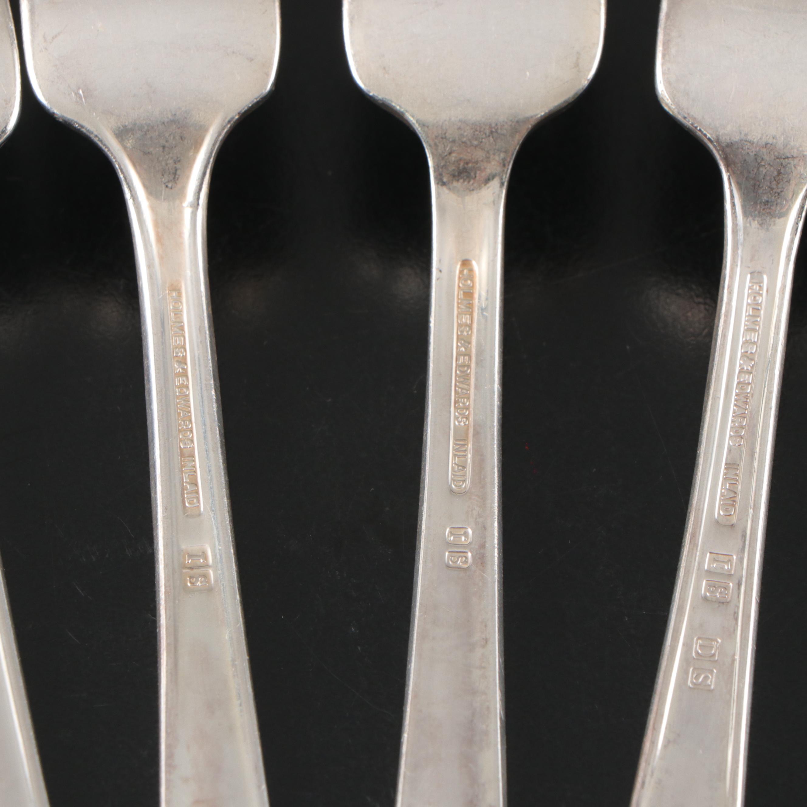 Danish Sorensen "Lotus" Sterling Utensils and Silver Plate Flatware