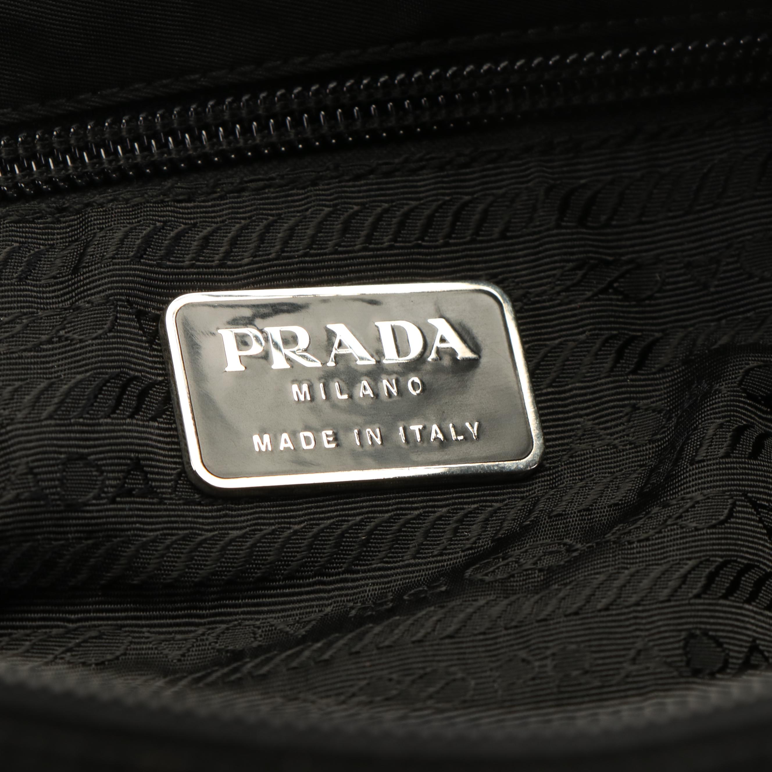 Prada Shoulder Bag in Black Tessuto Nylon