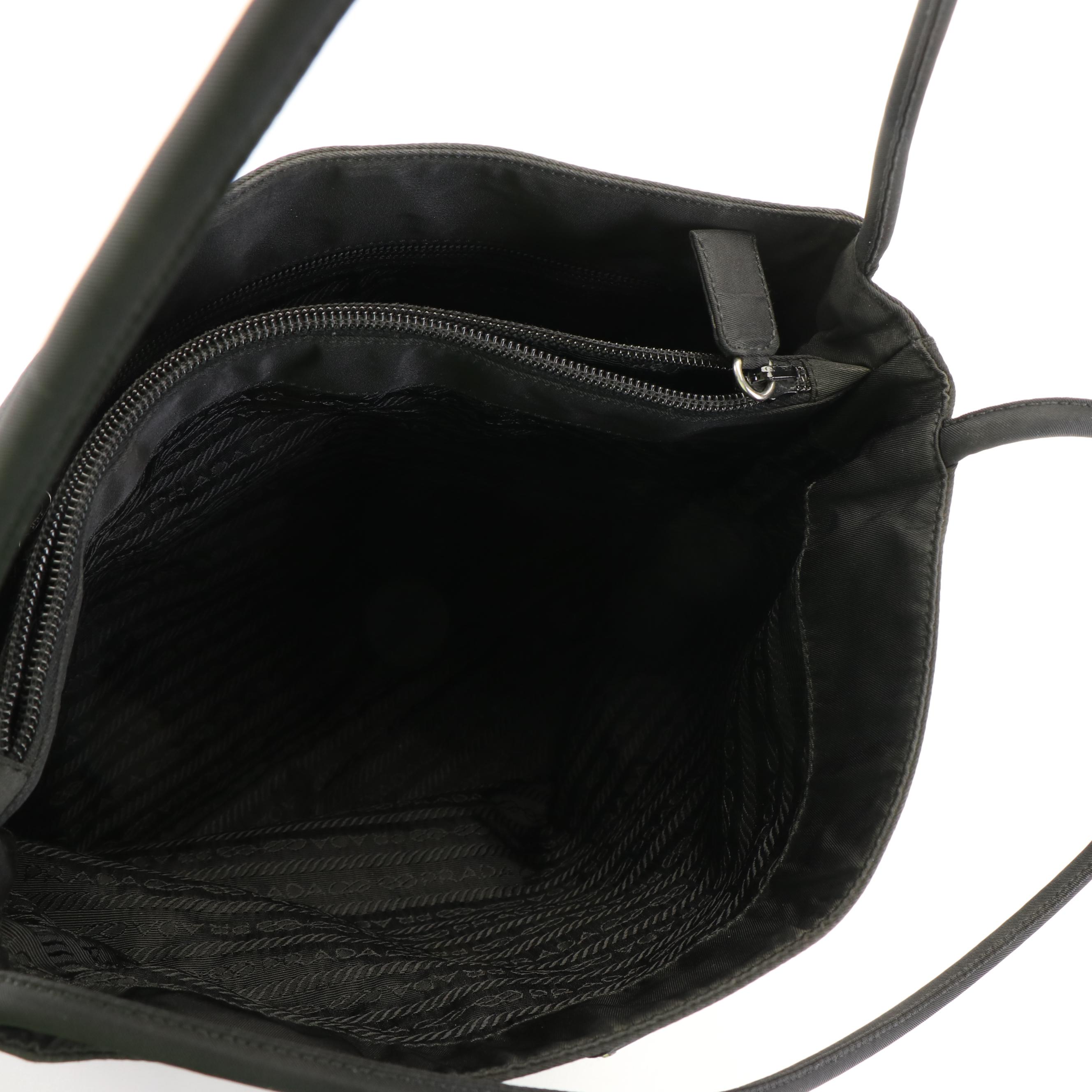 Prada Shoulder Bag in Black Tessuto Nylon