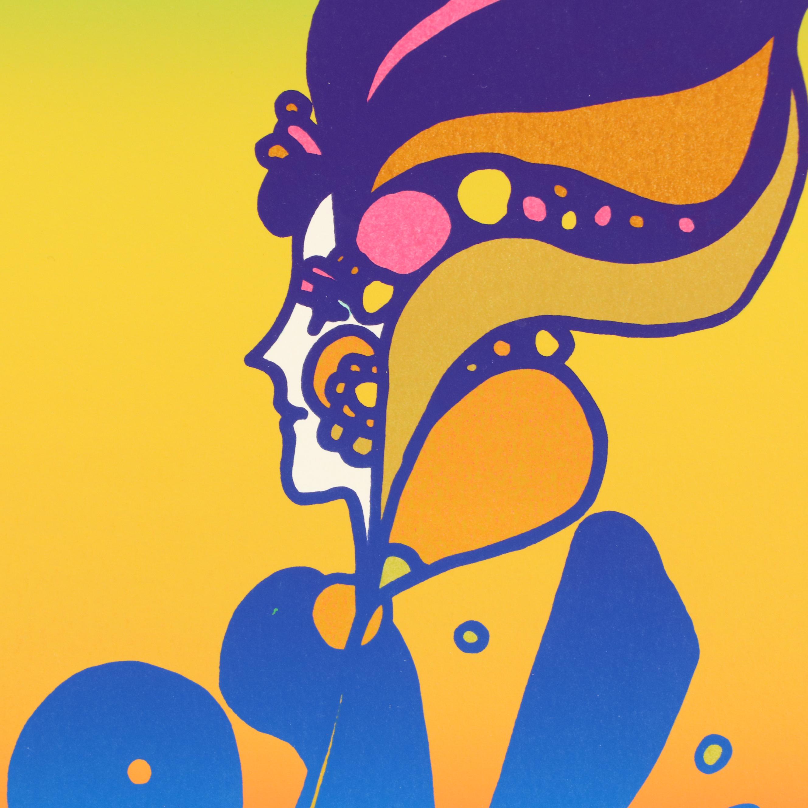 Peter Max Serigraph "Love," 1994