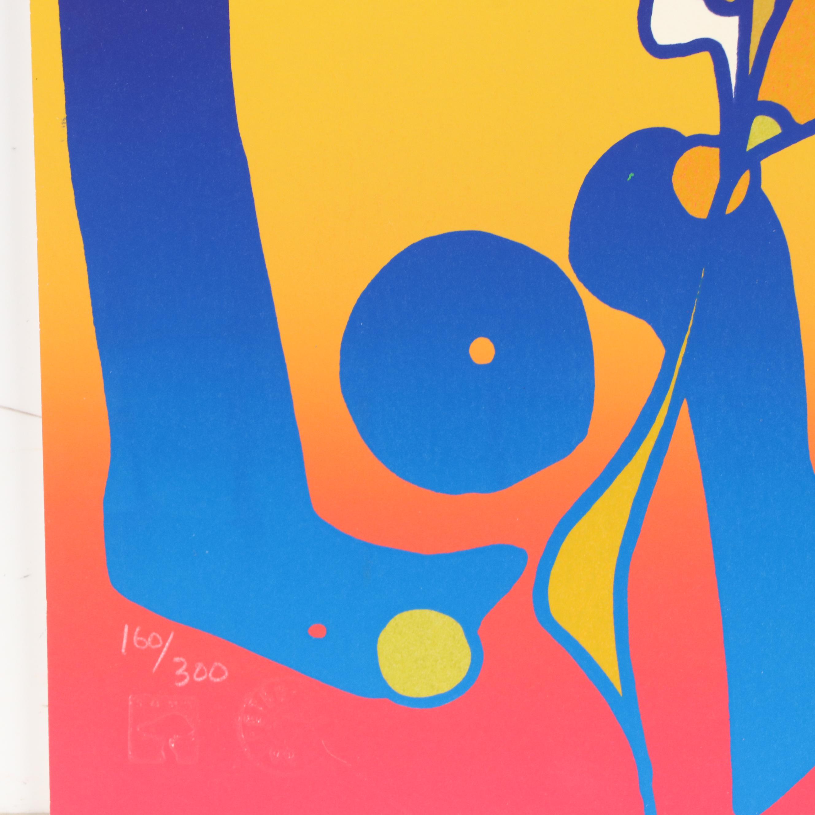 Peter Max Serigraph "Love," 1994