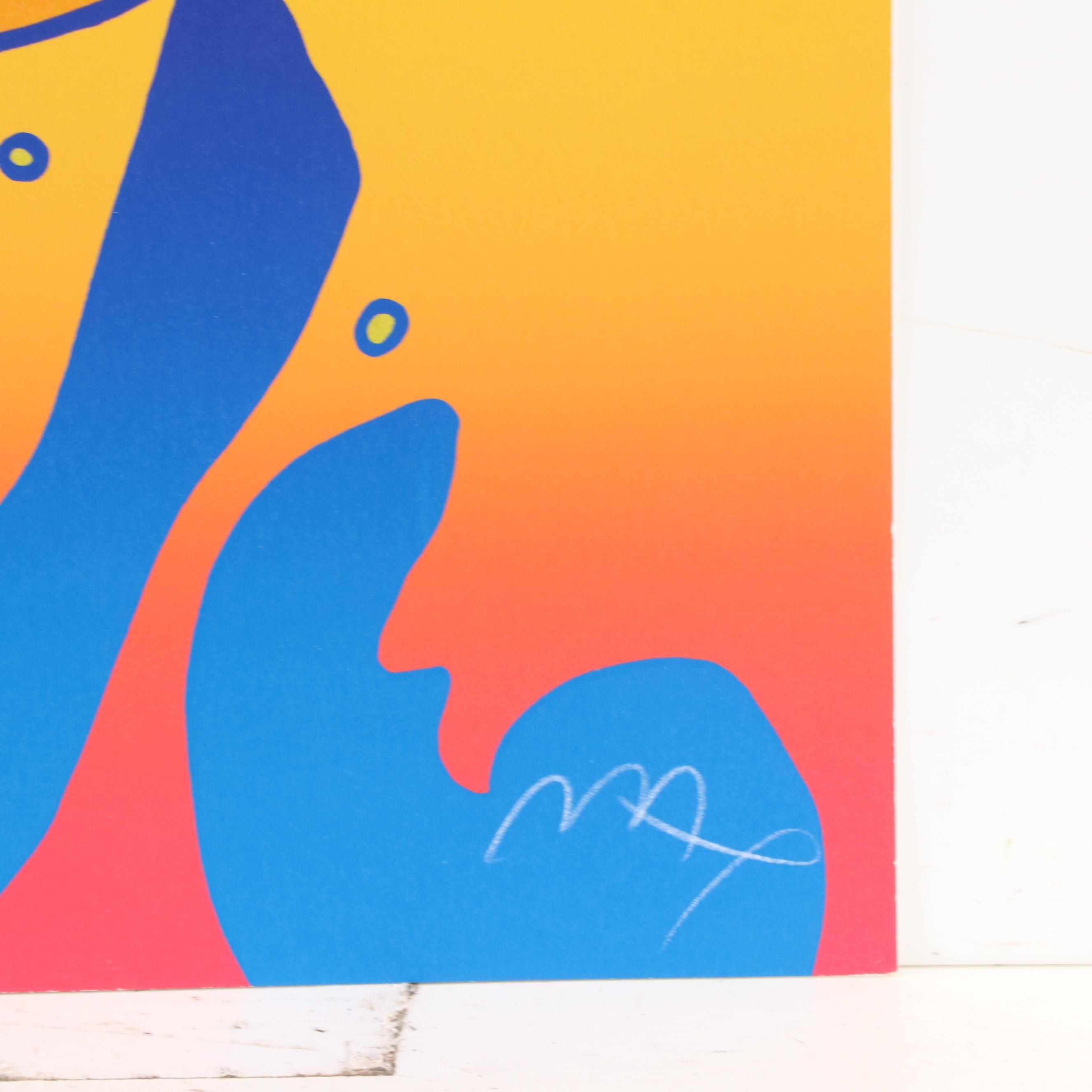 Peter Max Serigraph "Love," 1994