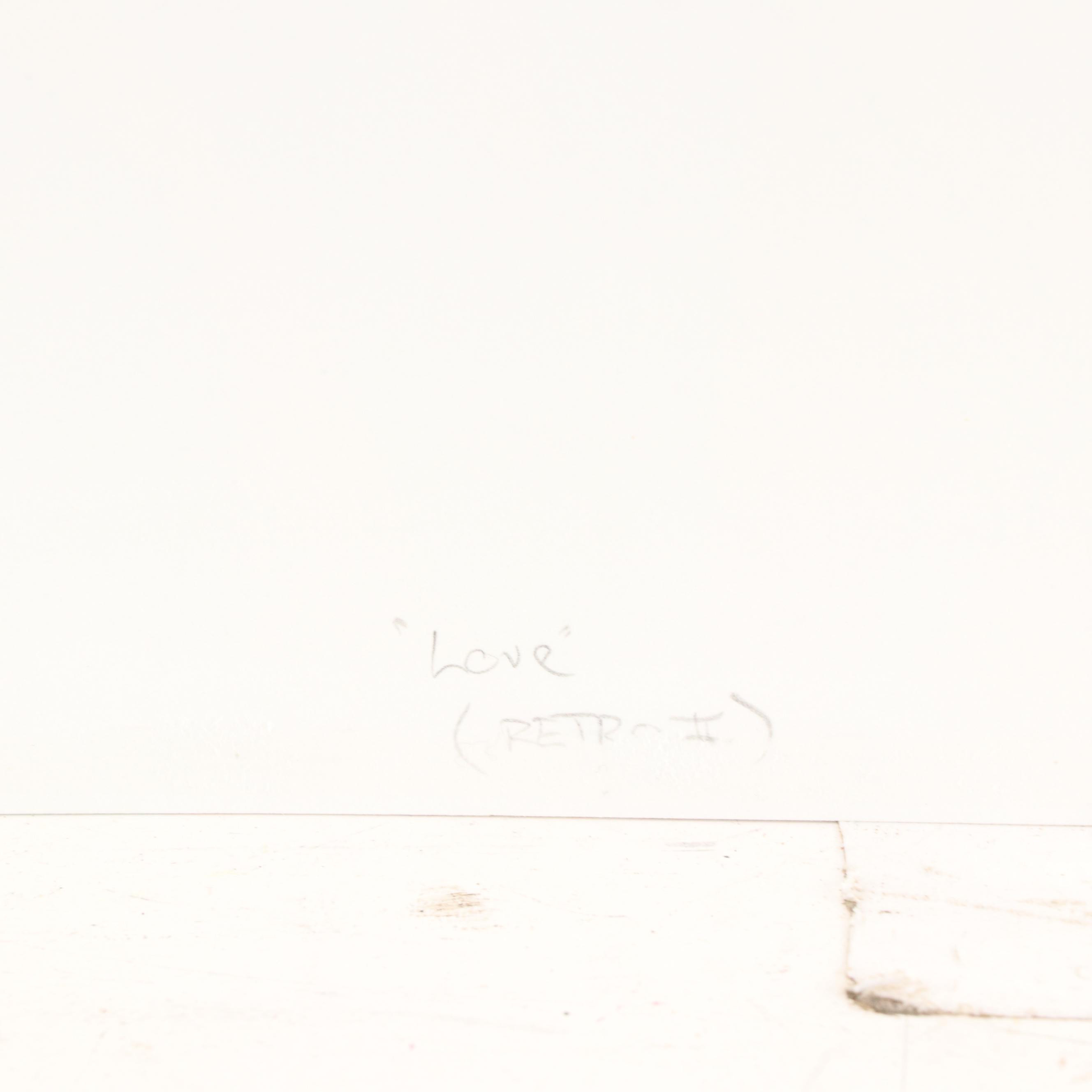 Peter Max Serigraph "Love," 1994