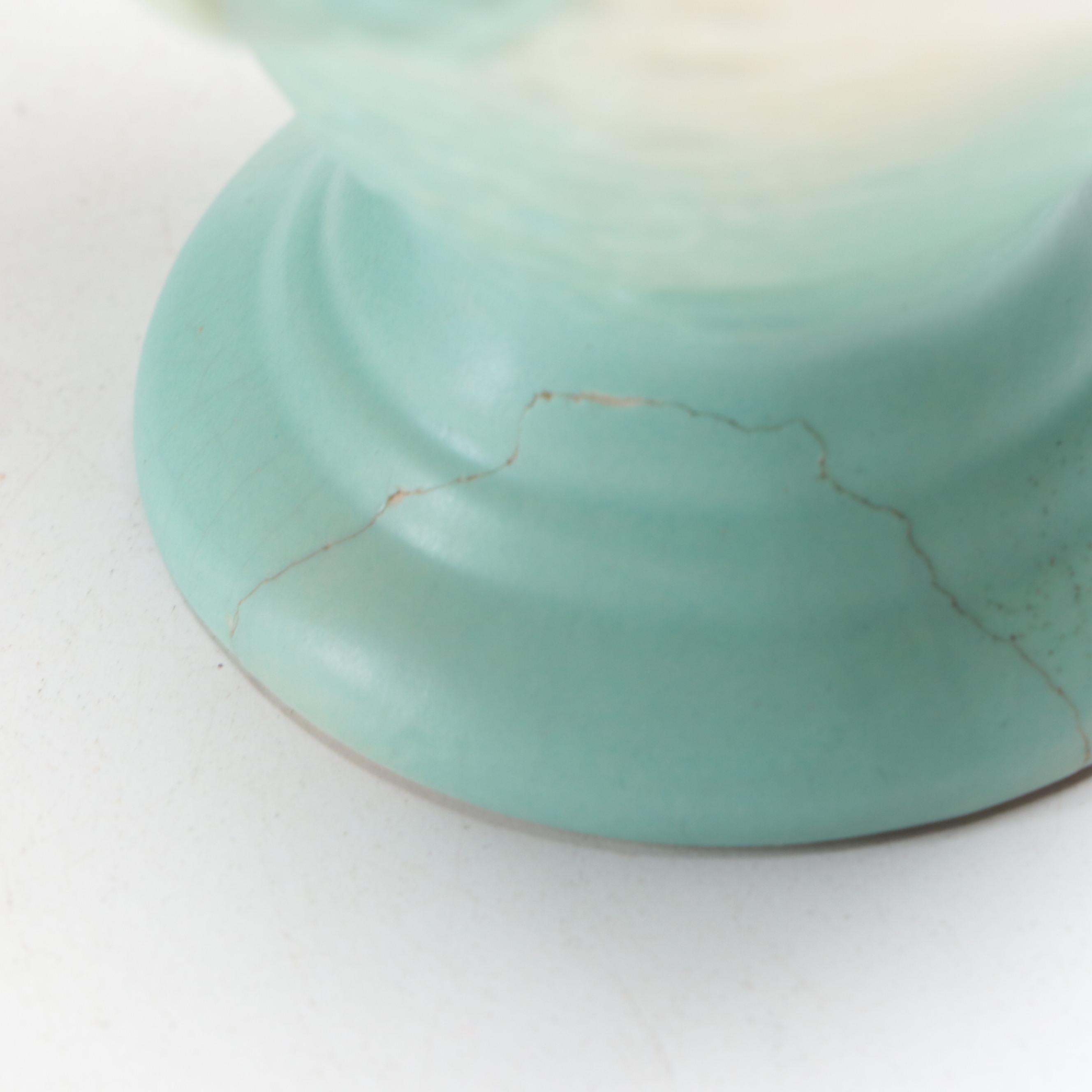 McCoy Pink and Blue Glaze Vases with Red Wing Pottery Stoneware Planter