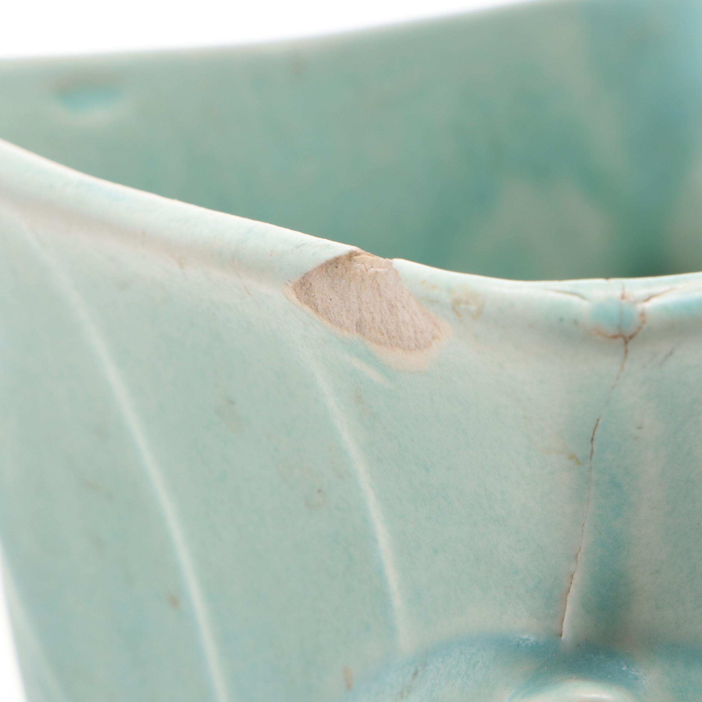 McCoy Pink and Blue Glaze Vases with Red Wing Pottery Stoneware Planter