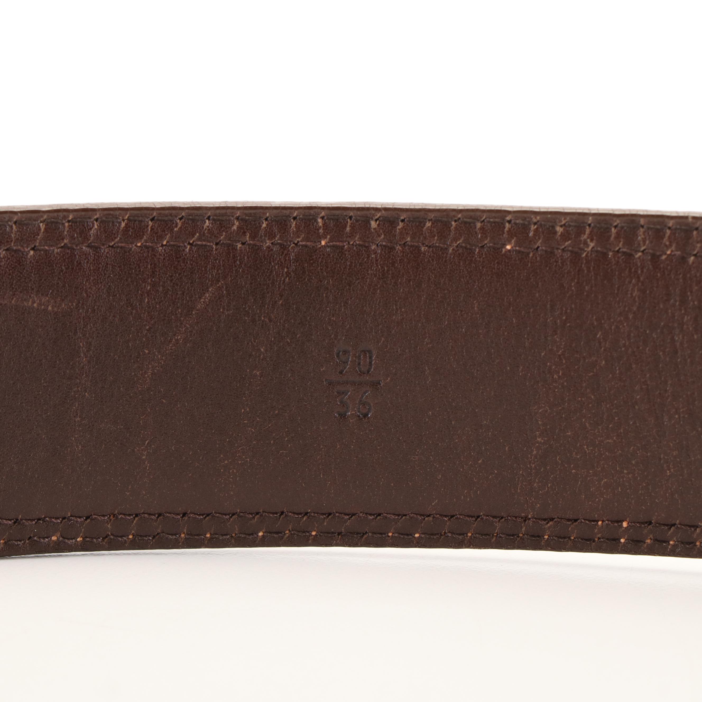 Prada Canvas and Leather Belt