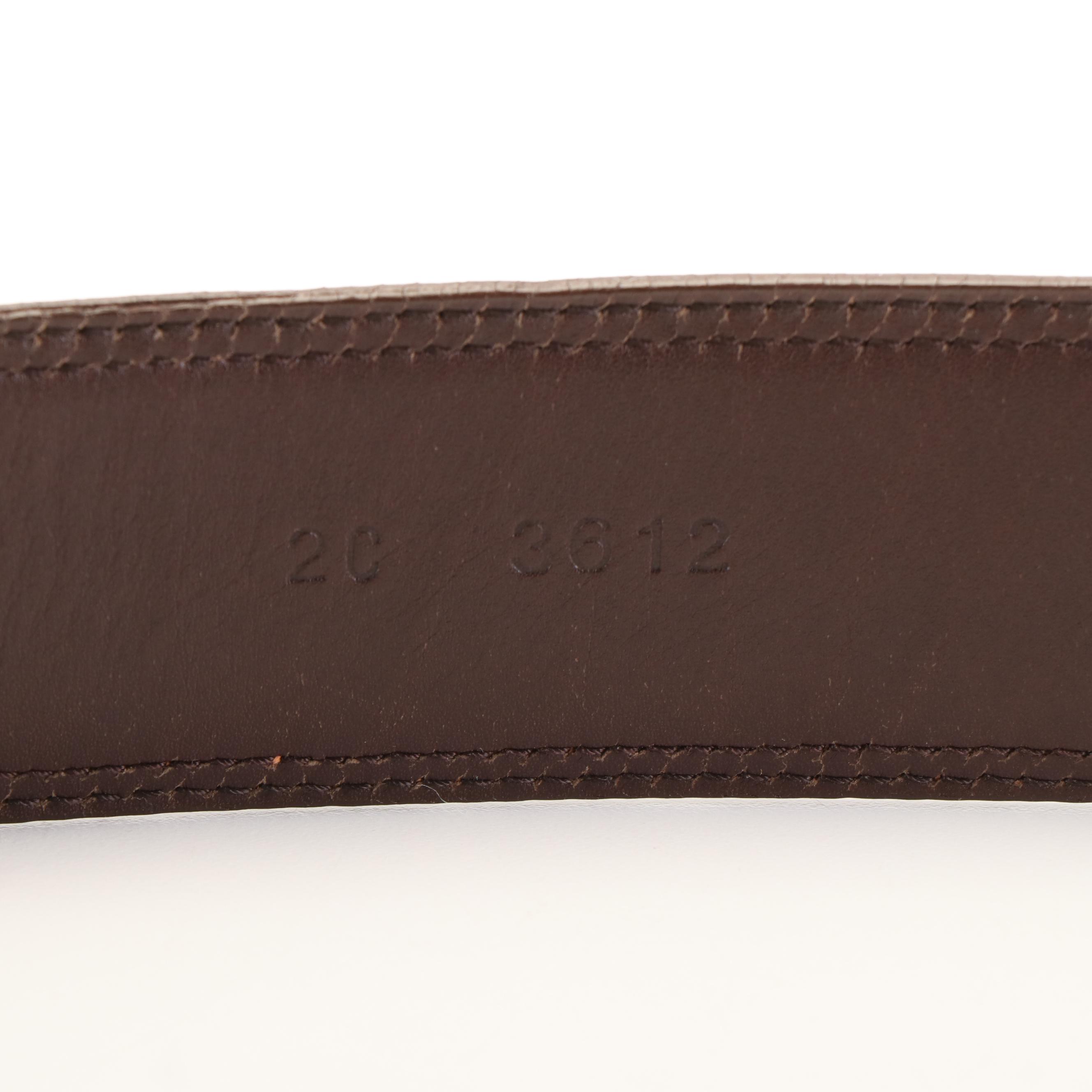 Prada Canvas and Leather Belt