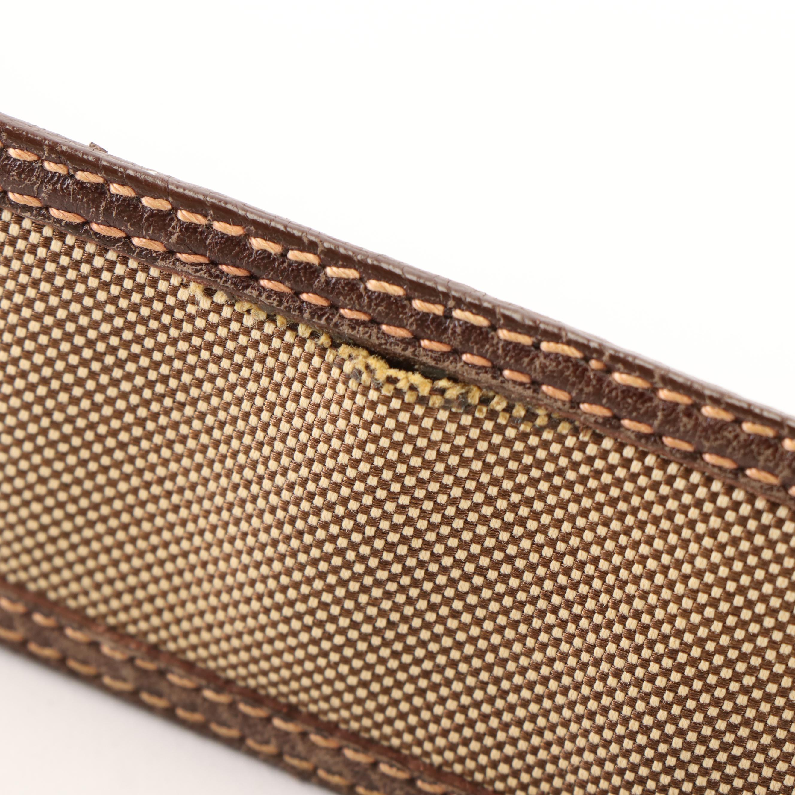 Prada Canvas and Leather Belt