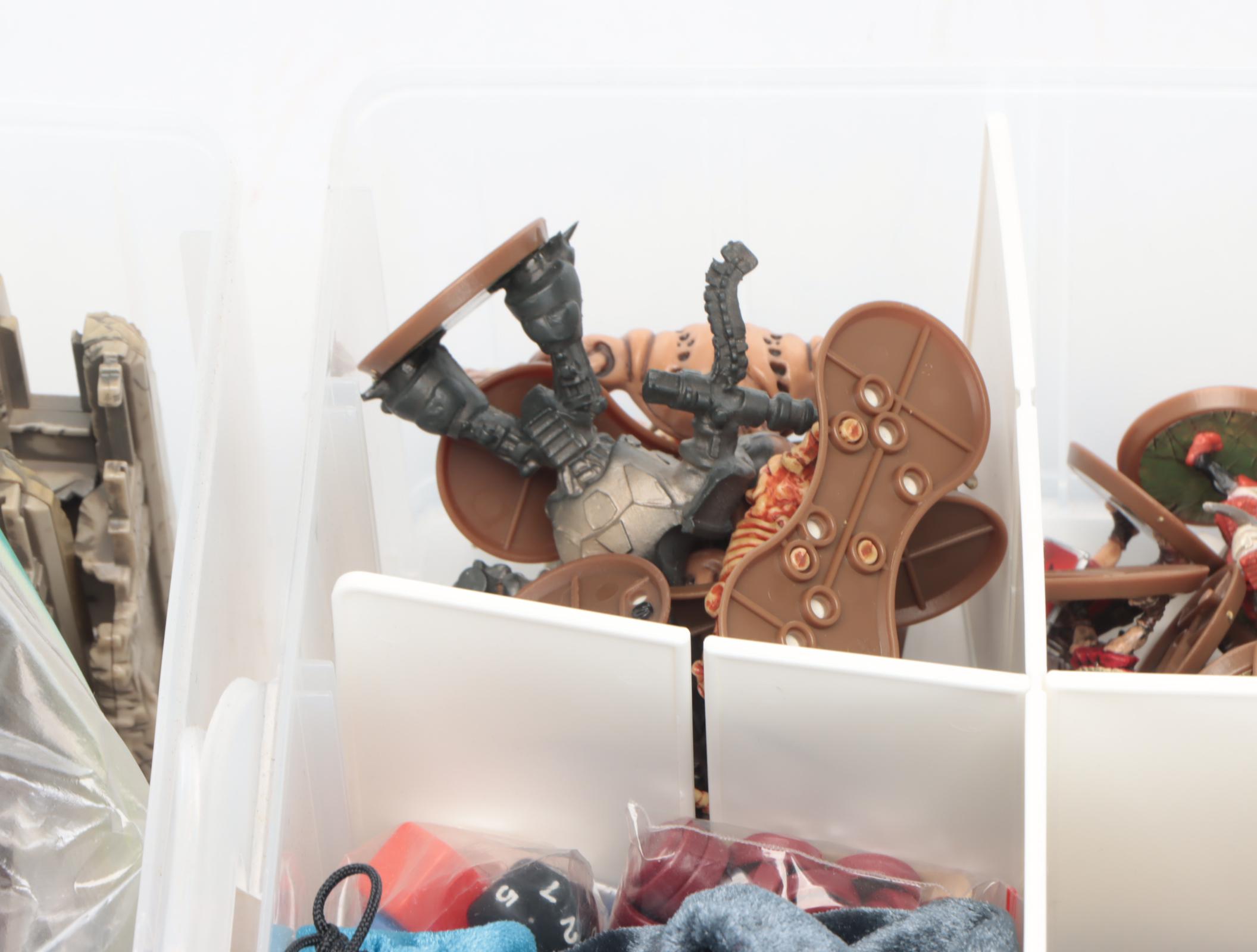 Heroscape Tabletop Miniatures with Trees and Stone Building Components