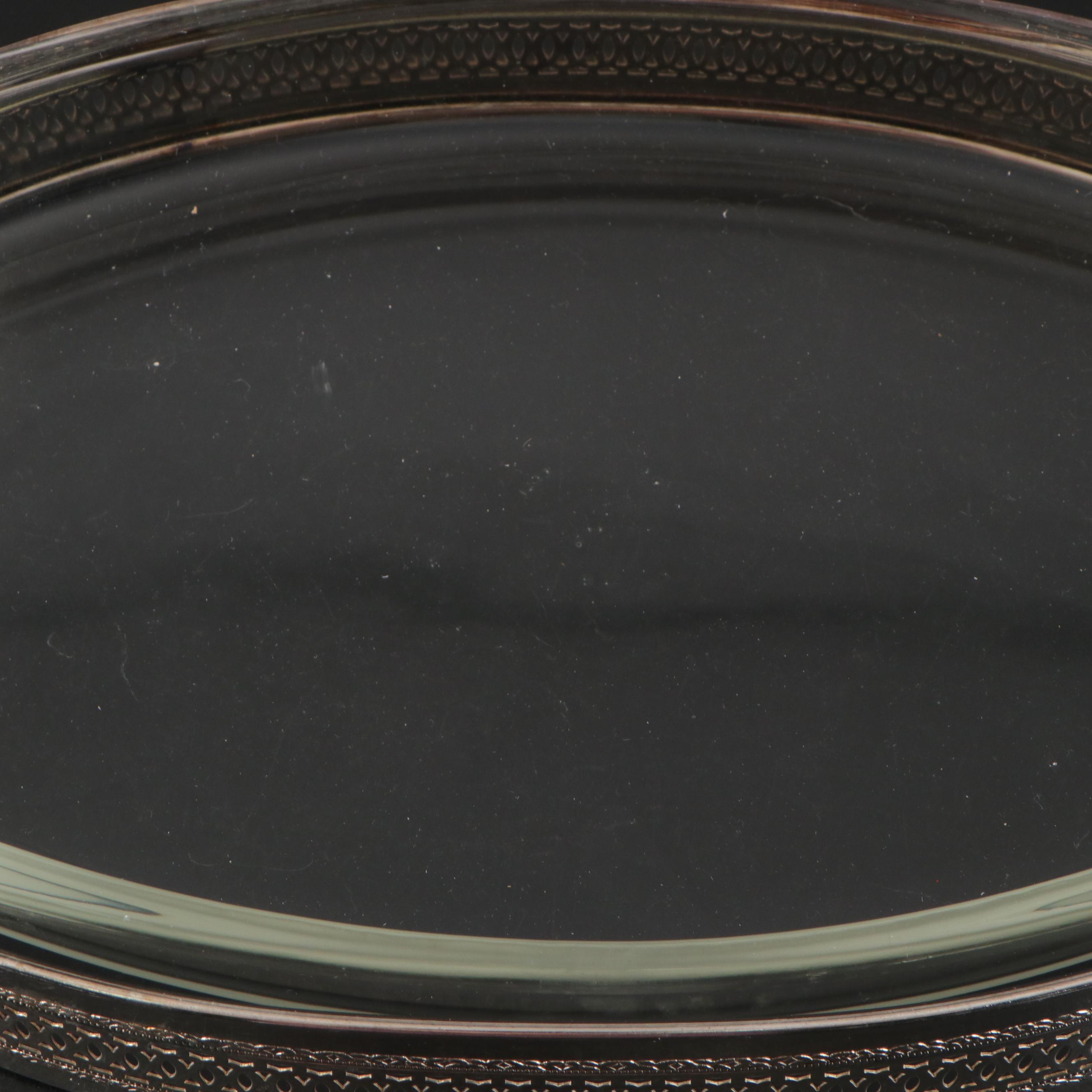 Pyrex Oval Baking Dish with Silver Plate Tongs and More Serving Utensils