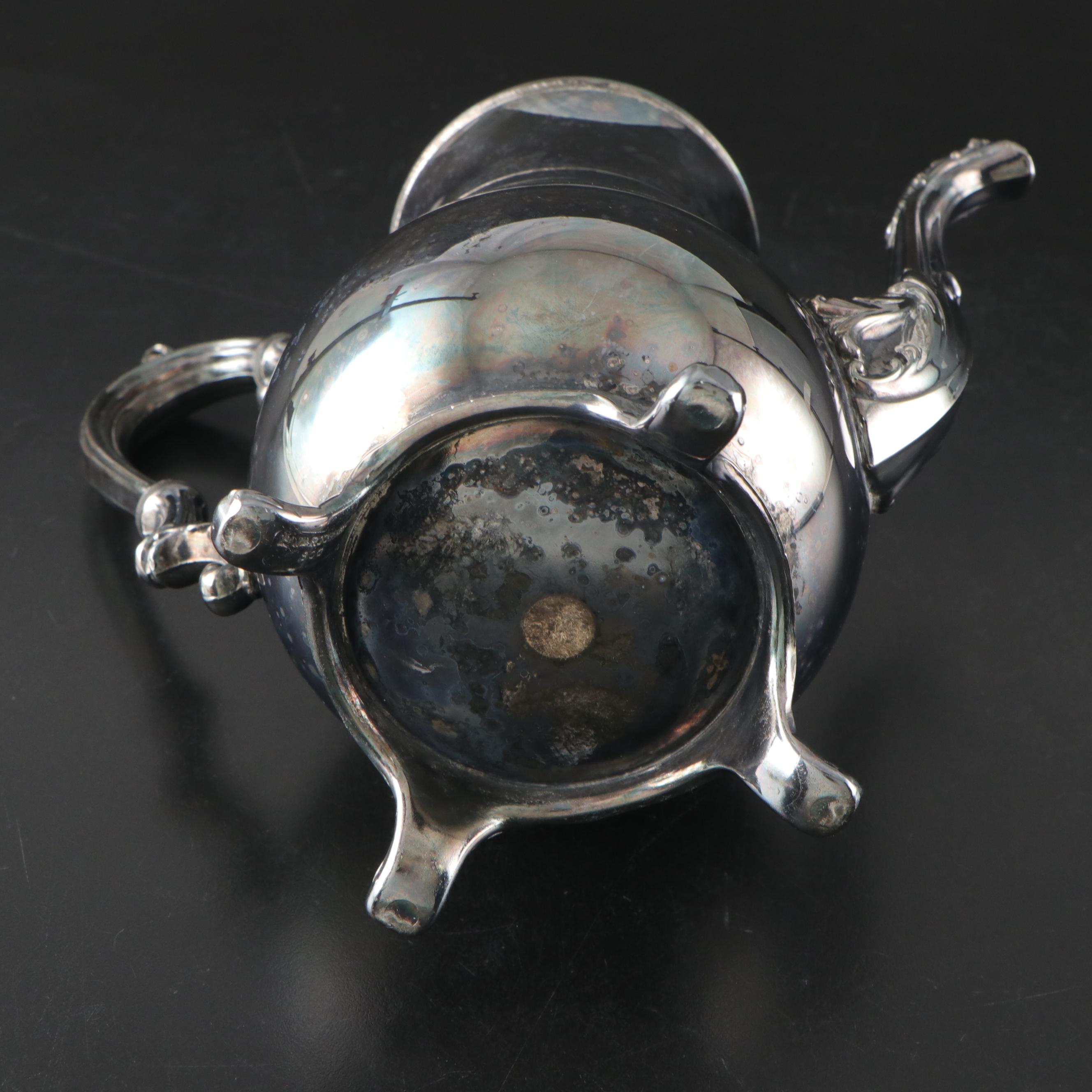 Wm. Rogers Silver Plate Tea Service and Serving Trays with Other